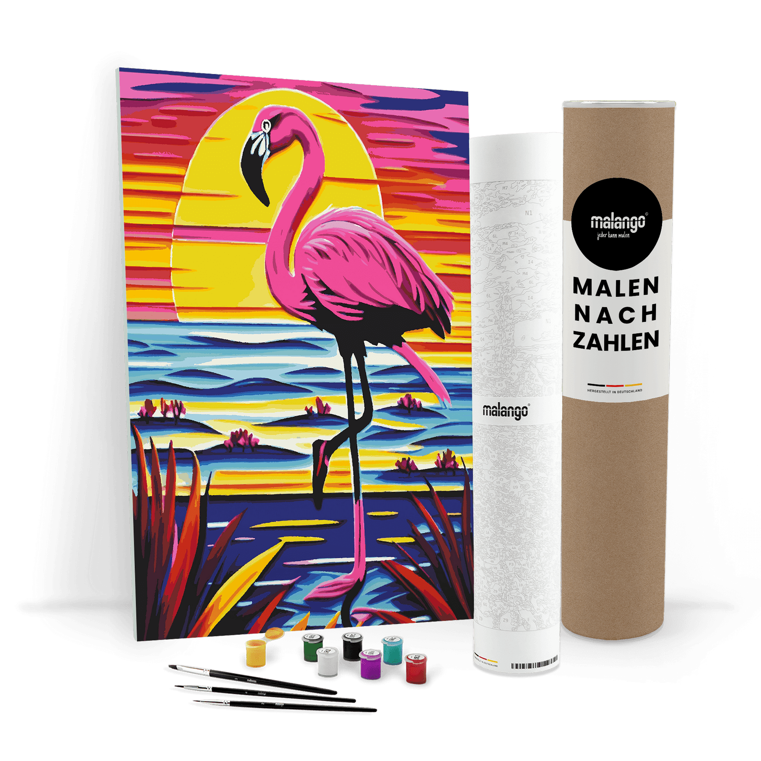 Malen nach Zahlen - Flamingo Ferdinando