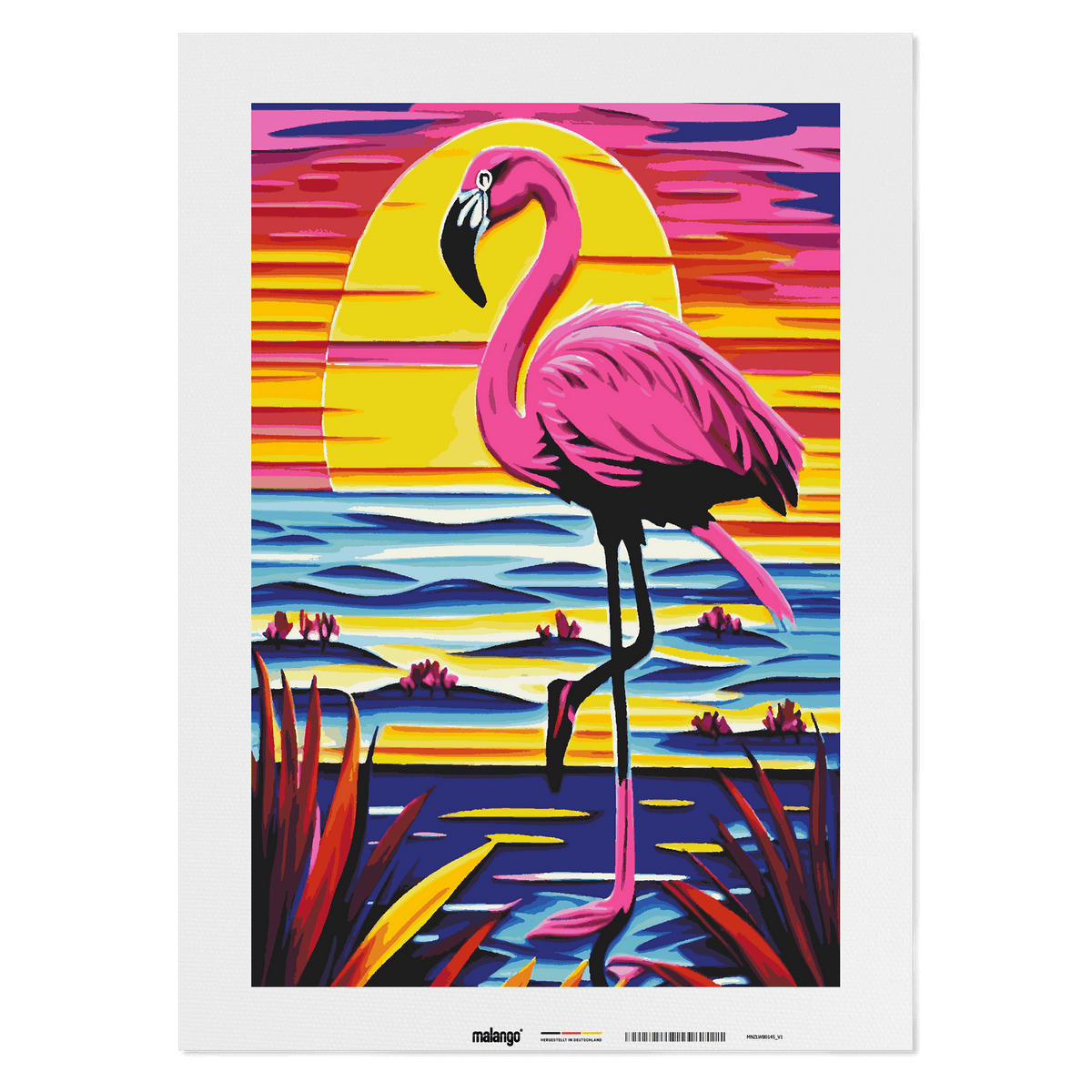 Malen nach Zahlen - Flamingo Ferdinando