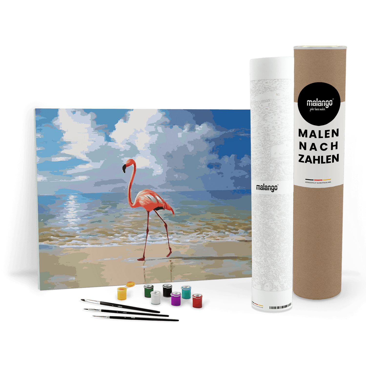 Malen nach Zahlen - Flamingo Flavio