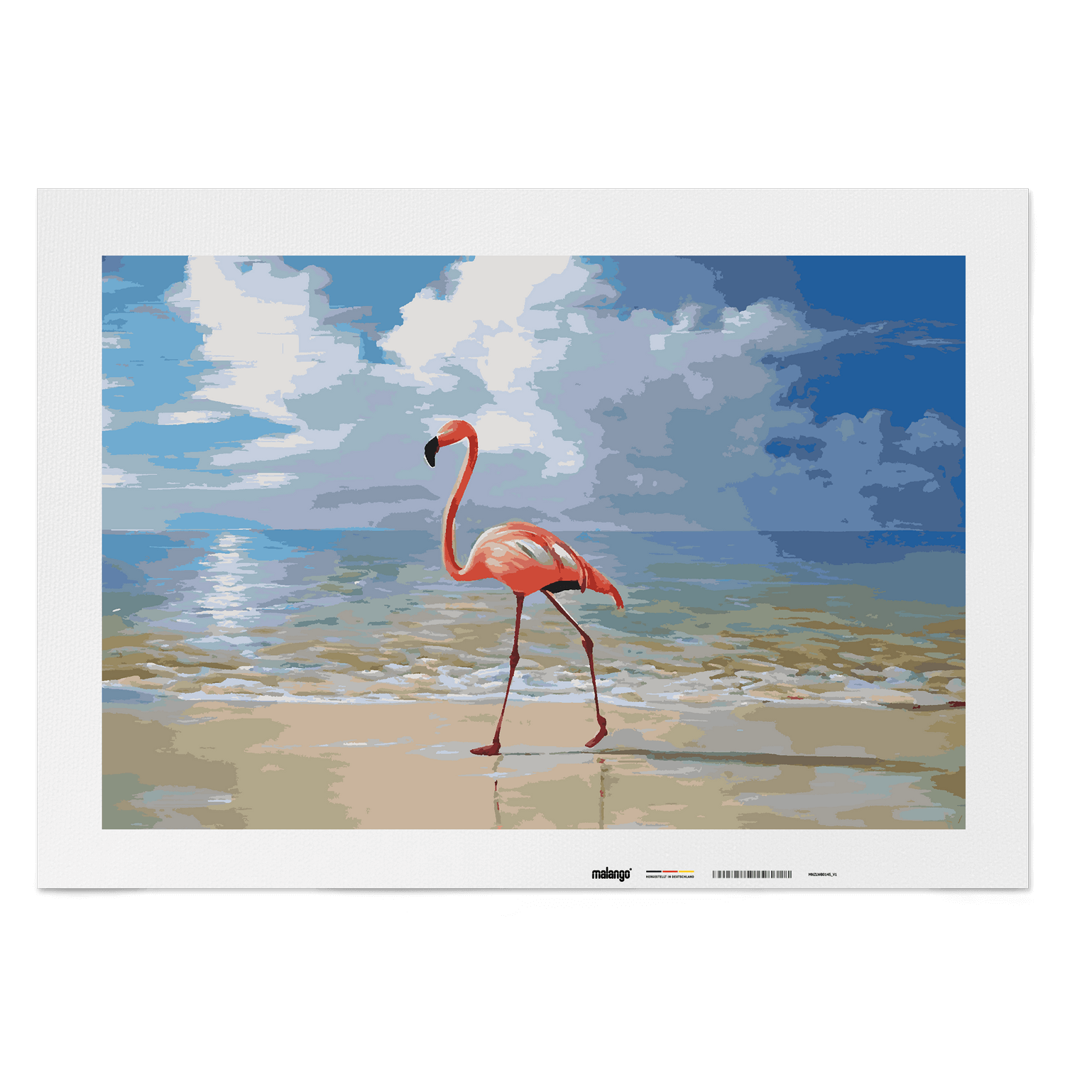 Malen nach Zahlen - Flamingo Flavio