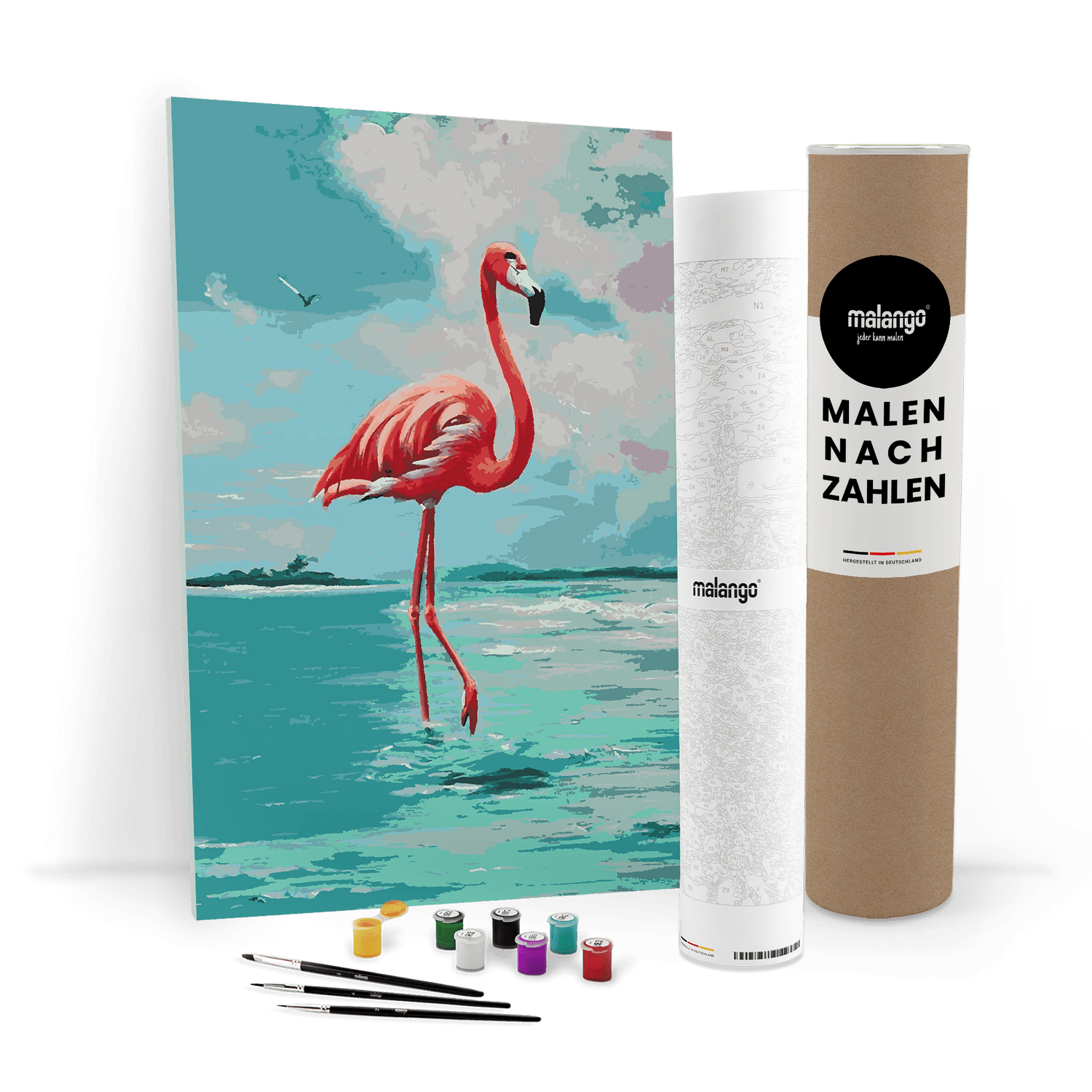 Malen nach Zahlen - Flamingo Florentine