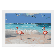 Malen nach Zahlen - Flamingo Florian und Floriane
