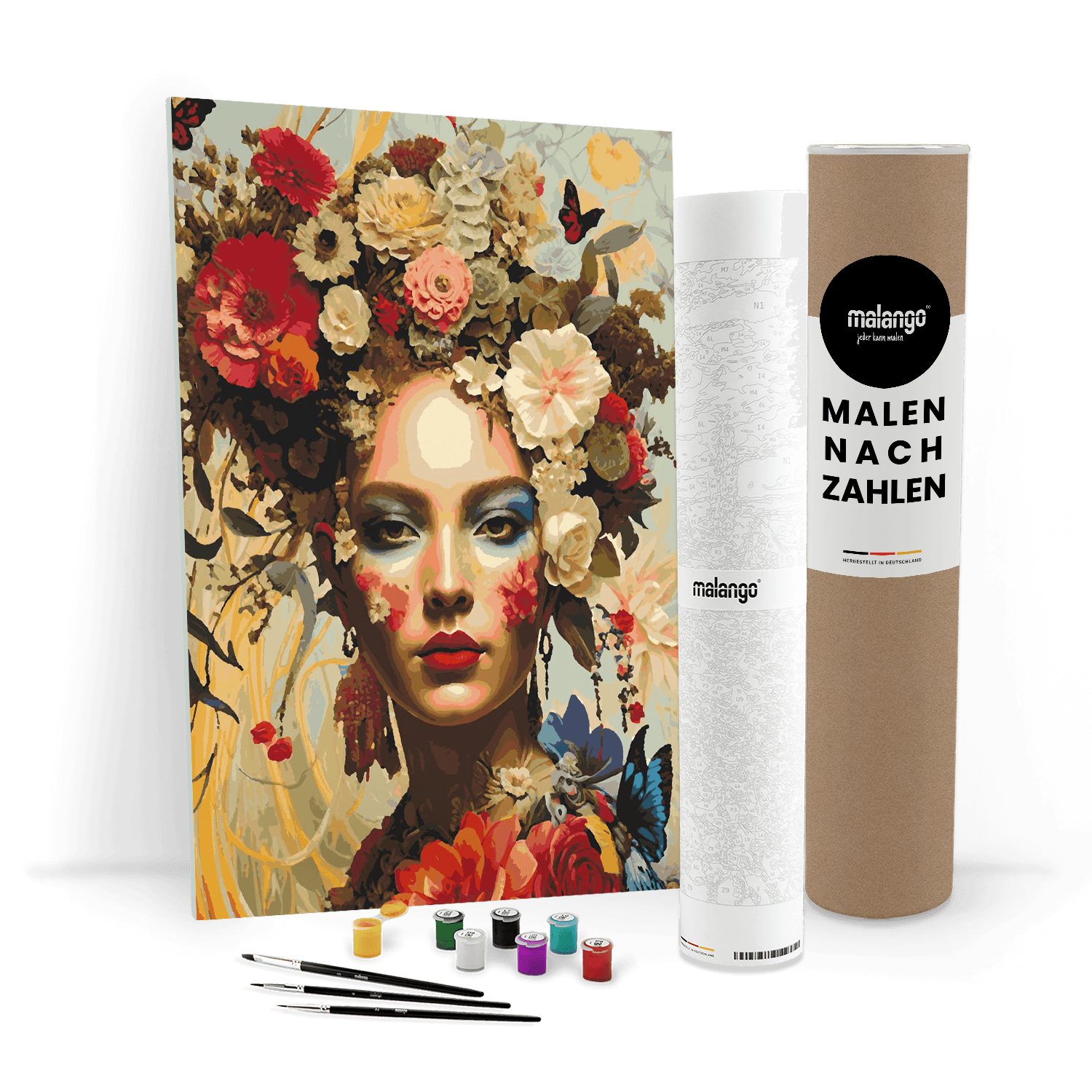 Malen nach Zahlen - Frau Baila Blumenhaar