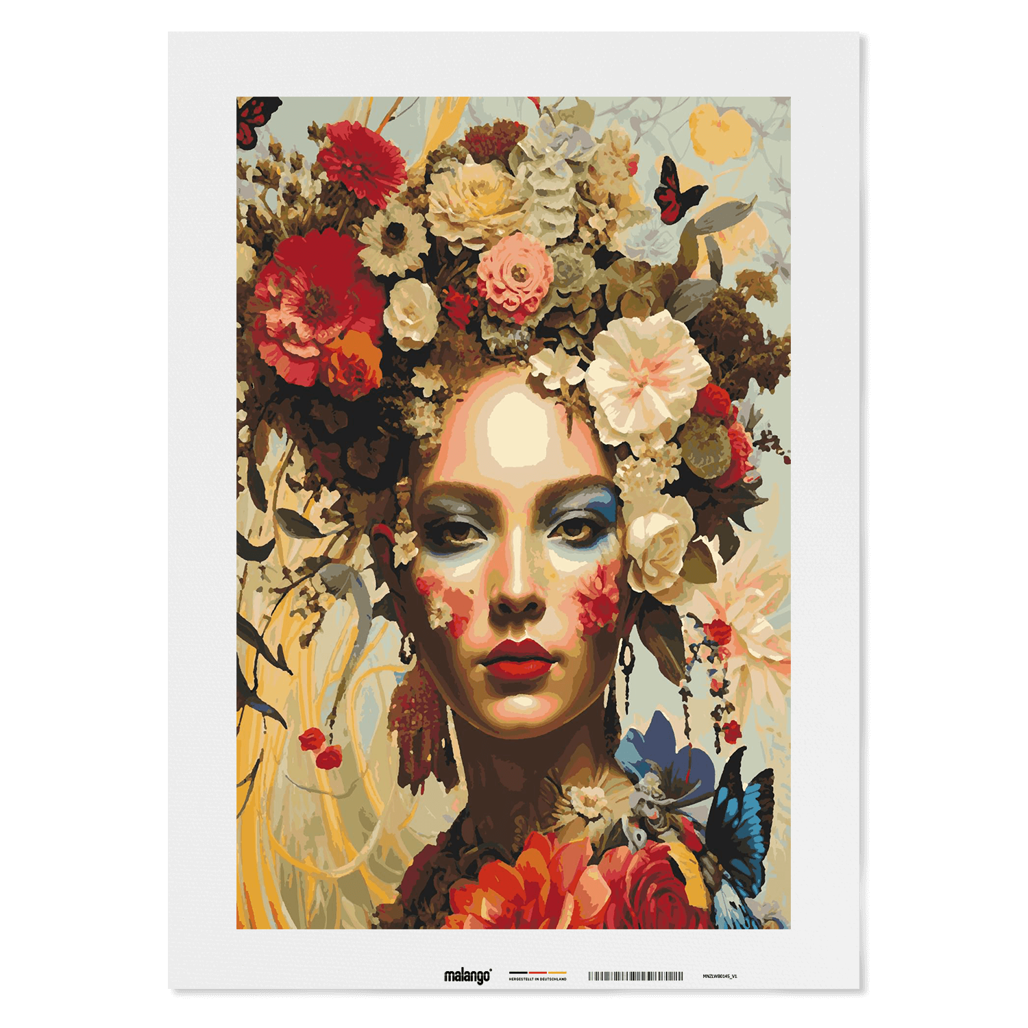 Malen nach Zahlen - Frau Baila Blumenhaar