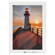 Malen nach Zahlen - Leuchtturm neue Perspektiven