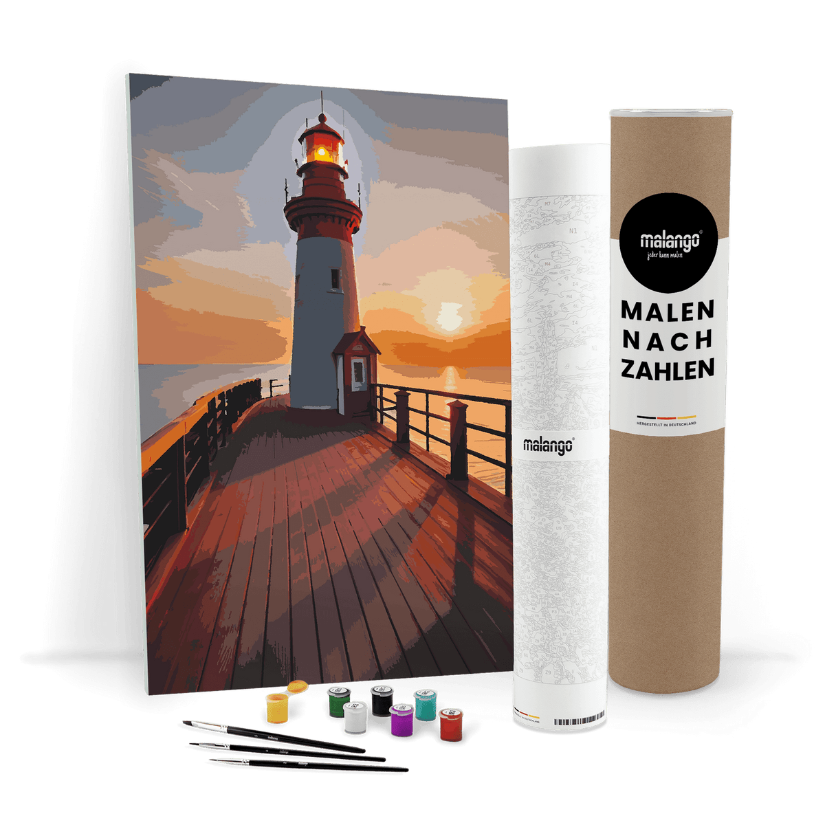 Malen nach Zahlen - Leuchtturm neue Perspektiven