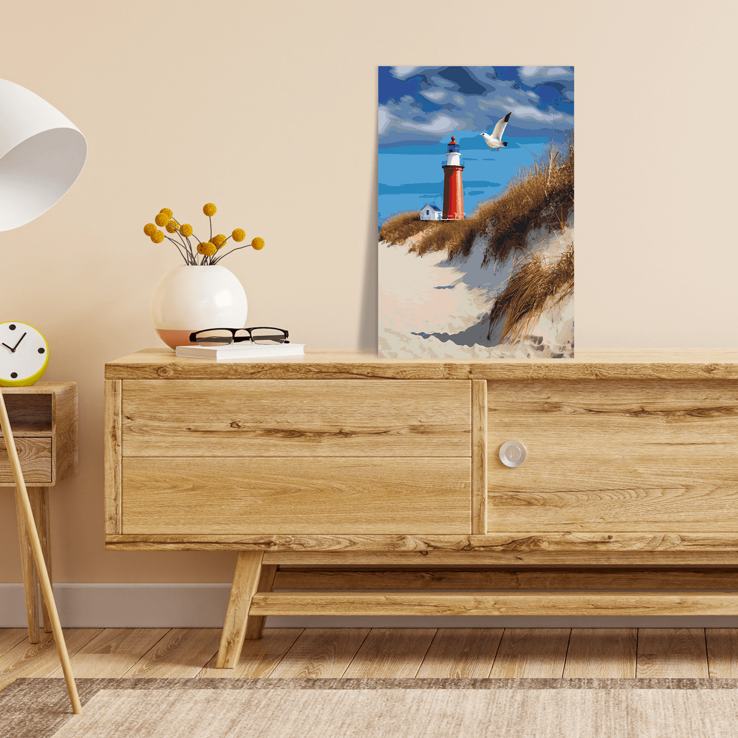 Malen nach Zahlen - Leuchtturm schöne Aussicht