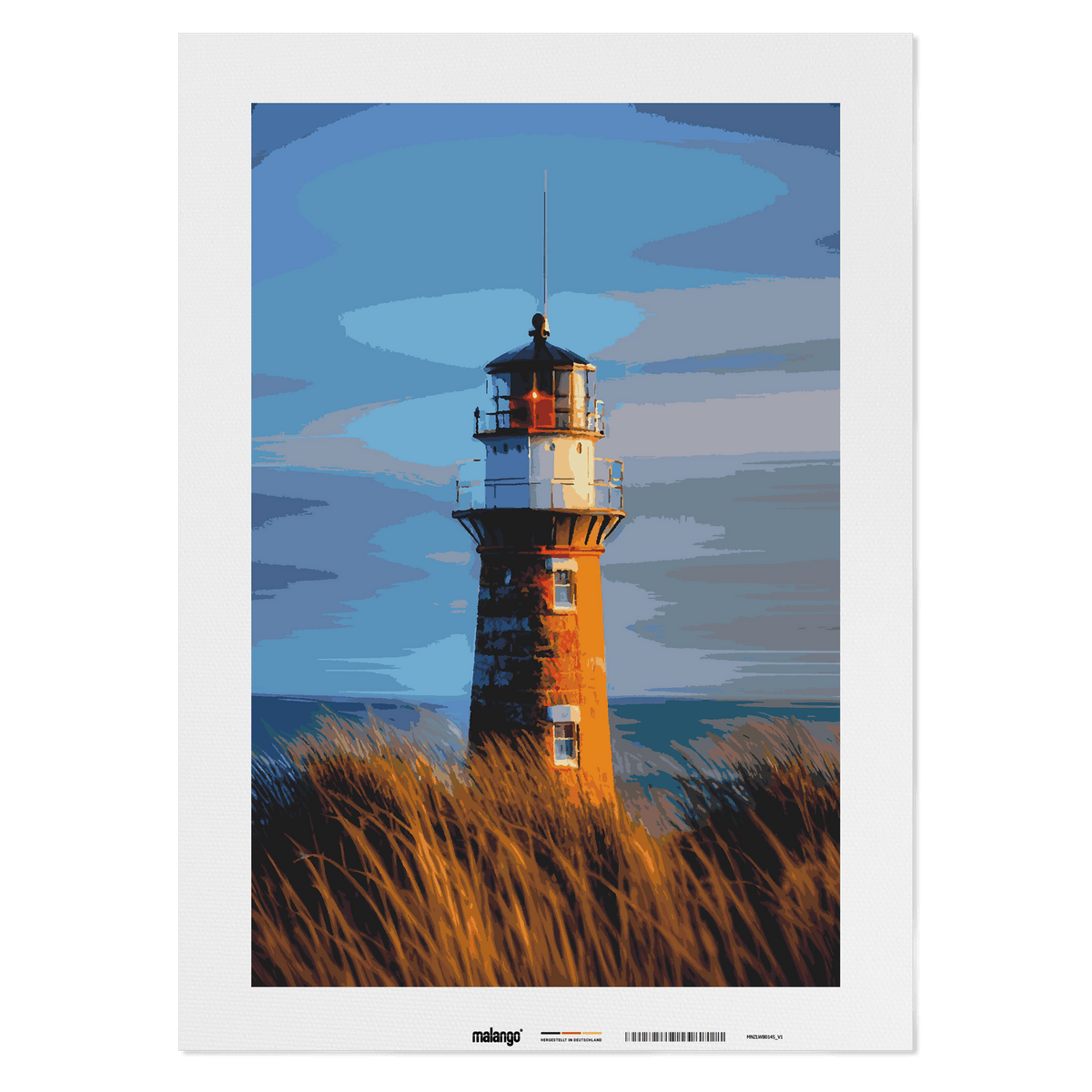 Malen nach Zahlen - Leuchtturm weiter Blick