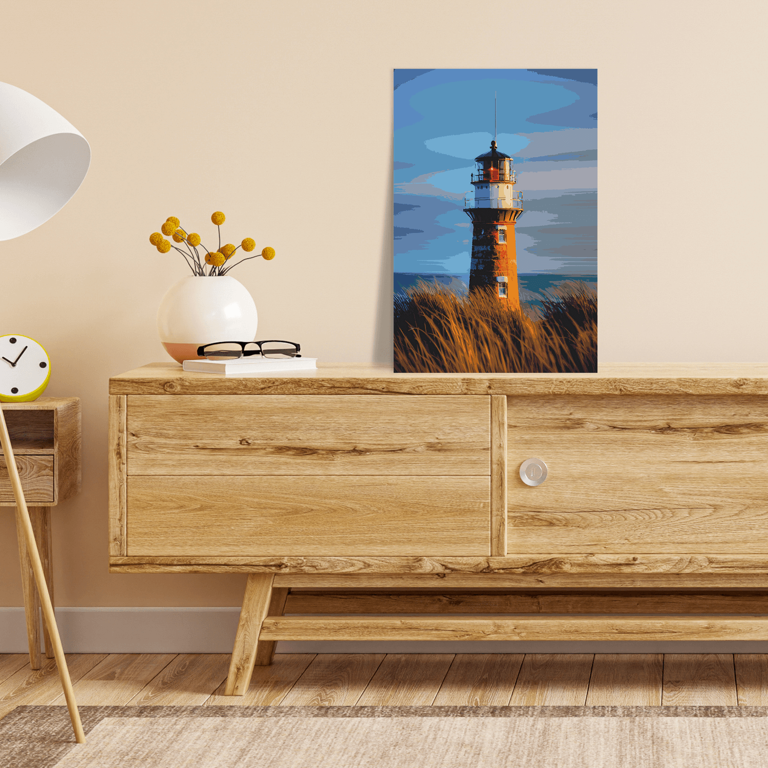 Malen nach Zahlen - Leuchtturm weiter Blick