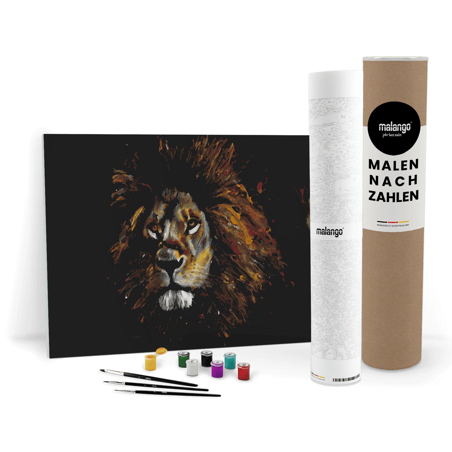 Malen nach Zahlen - Löwe Leopold