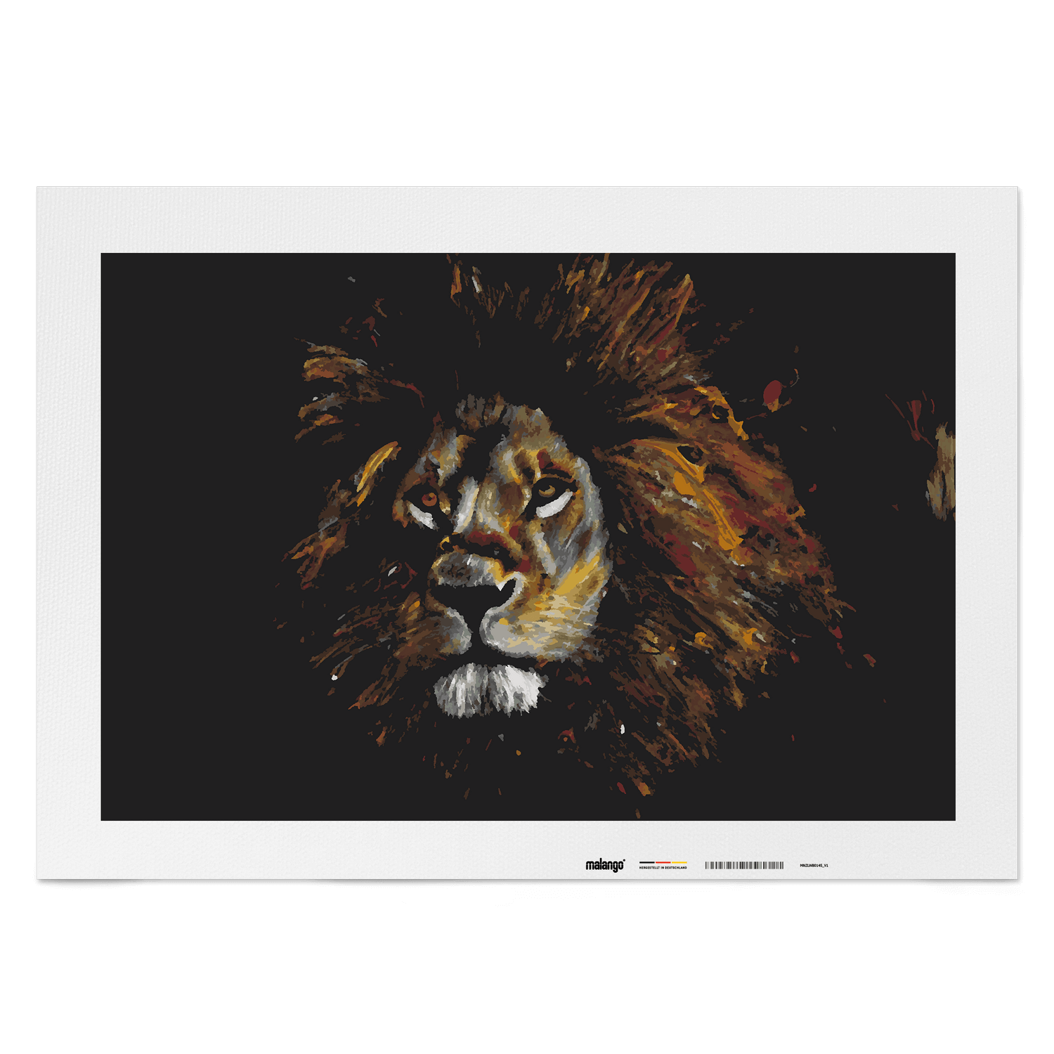 Malen nach Zahlen - Löwe Leopold