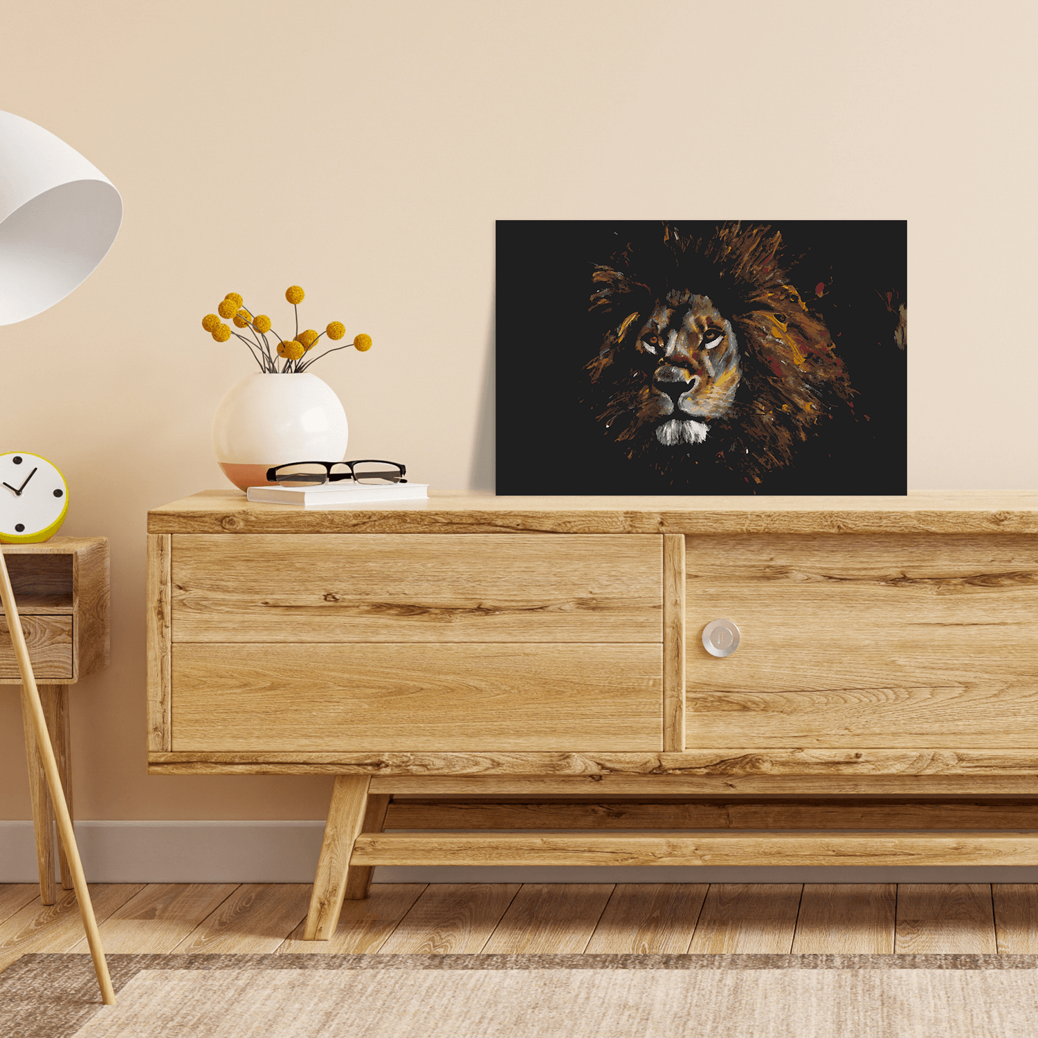 Malen nach Zahlen - Löwe Leopold