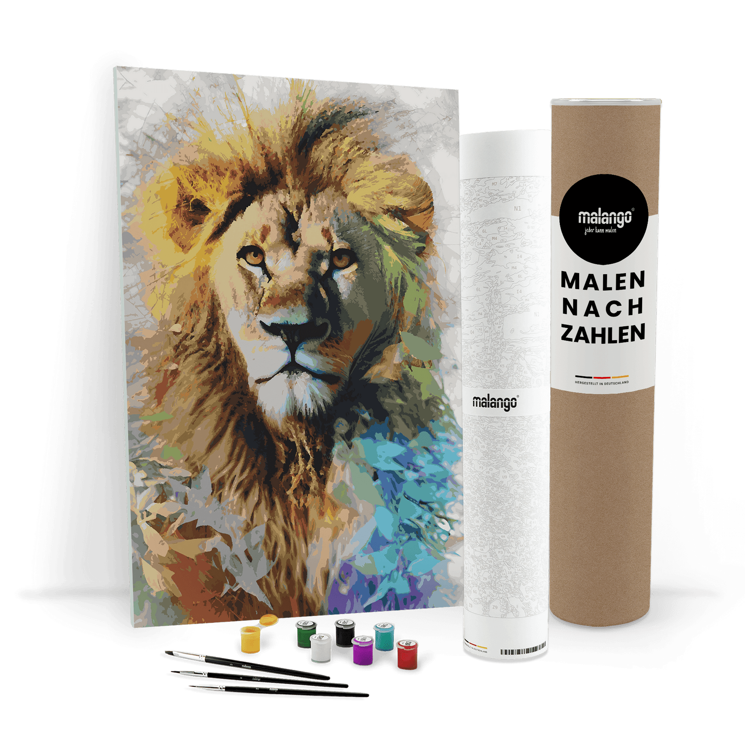 Malen nach Zahlen - Löwe Lion