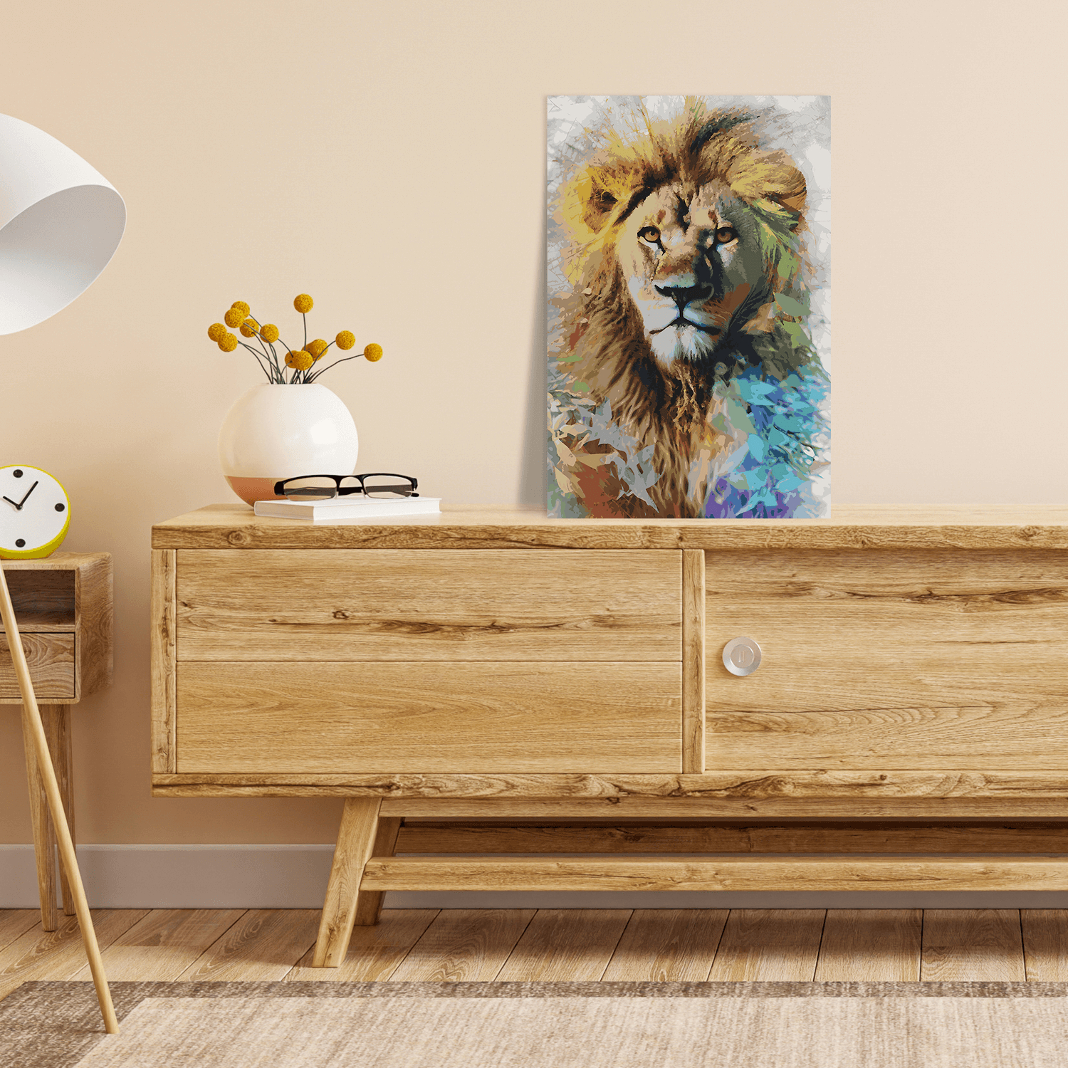 Malen nach Zahlen - Löwe Lion