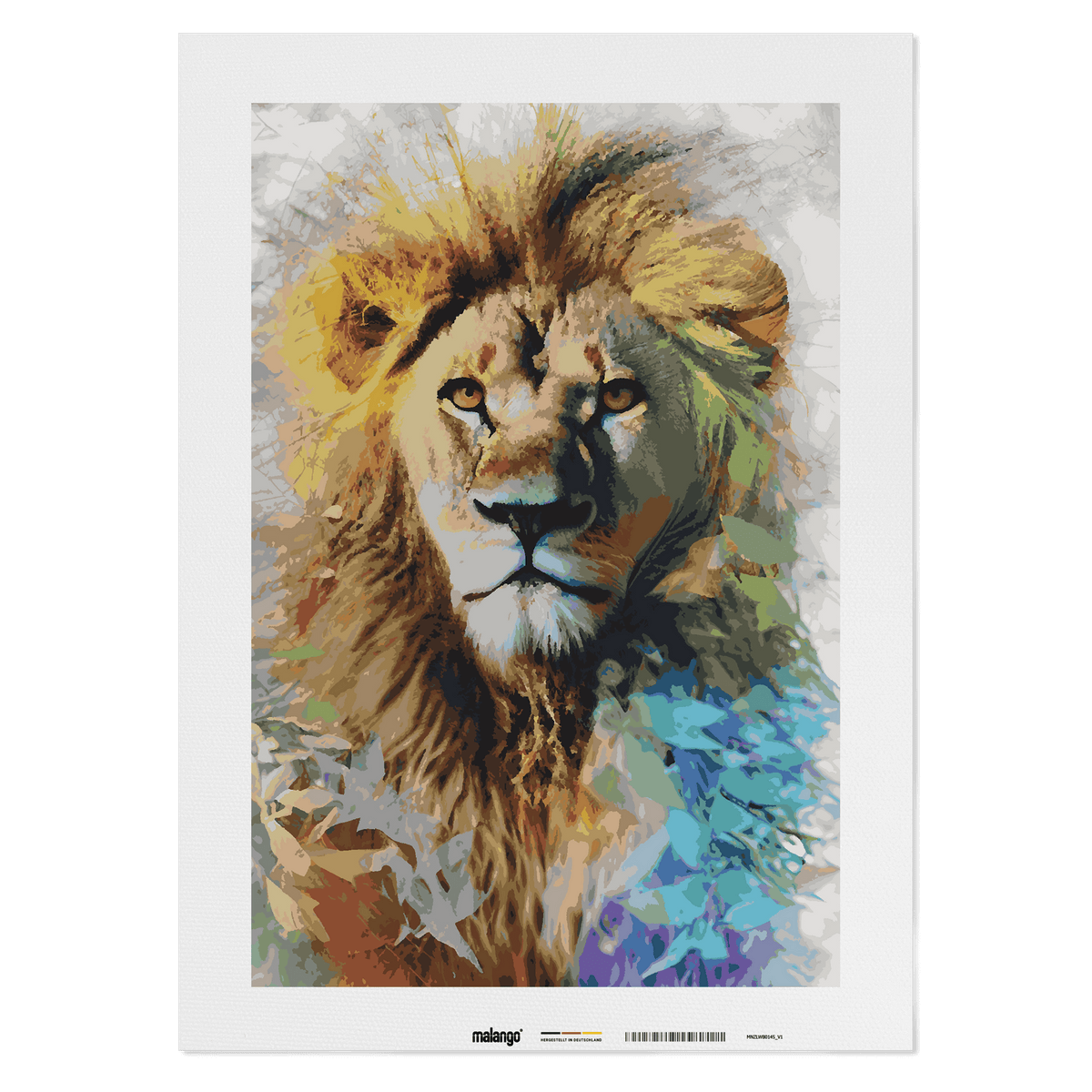 Malen nach Zahlen - Löwe Lion