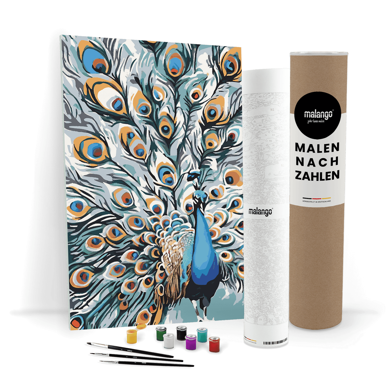 Malen nach Zahlen - Pfau Pablo
