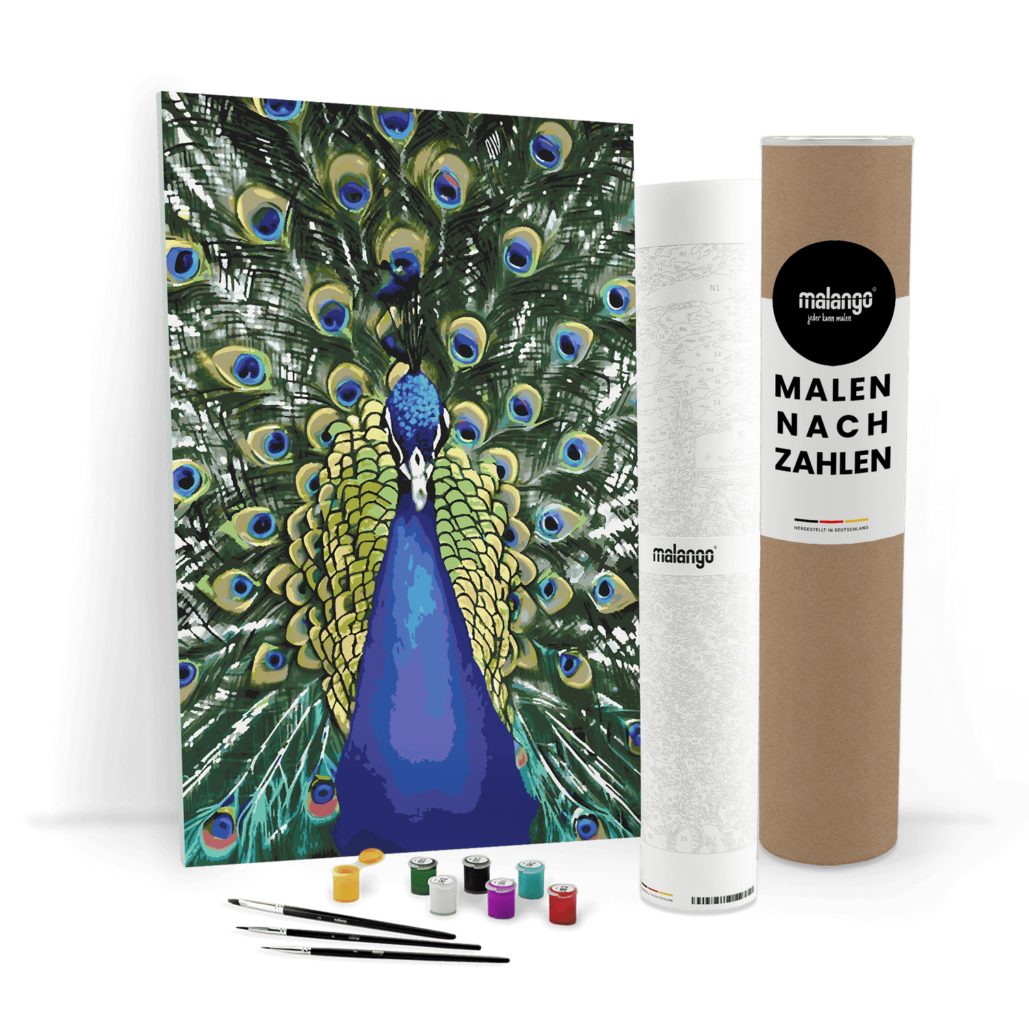Malen nach Zahlen - Pfau Paco