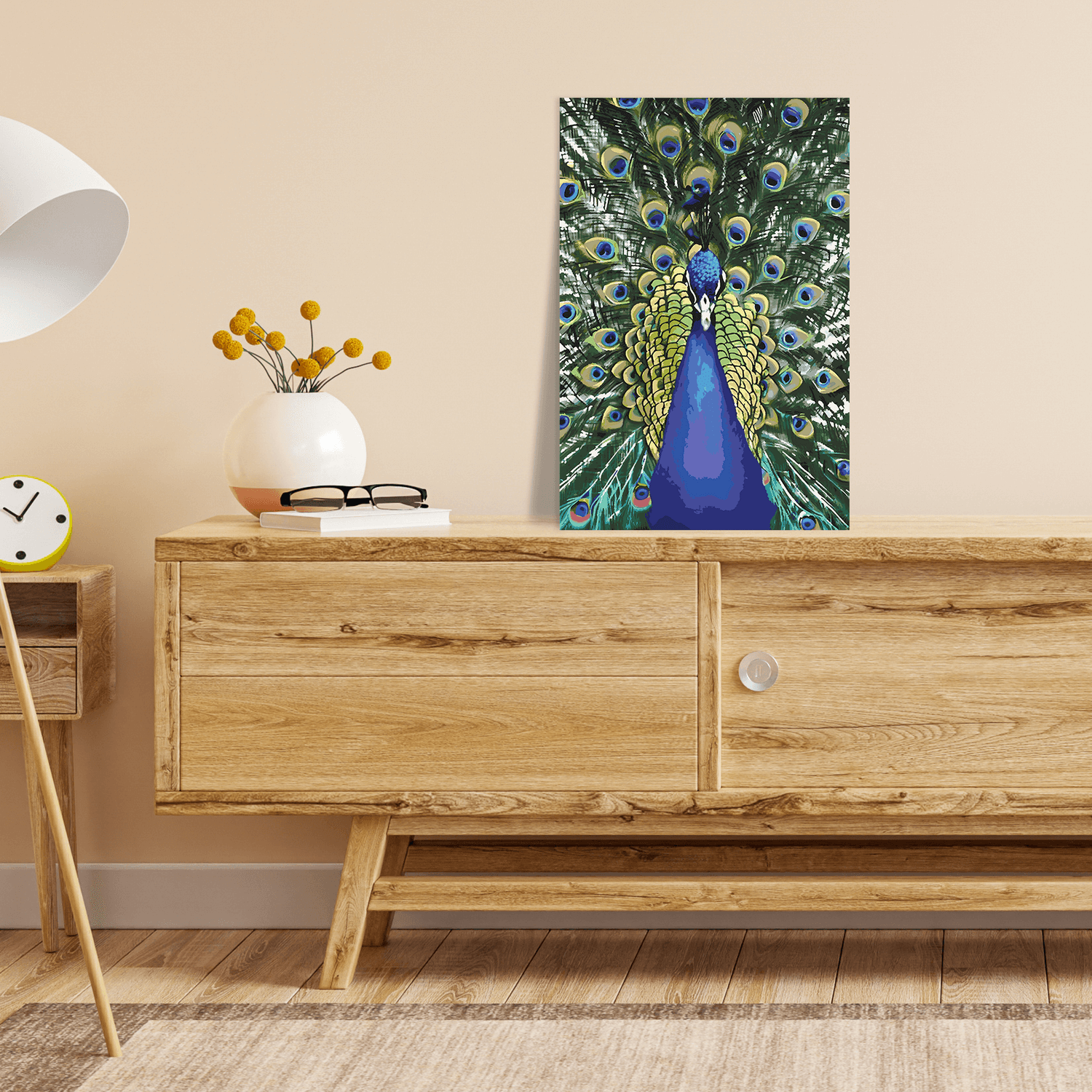 Malen nach Zahlen - Pfau Paco