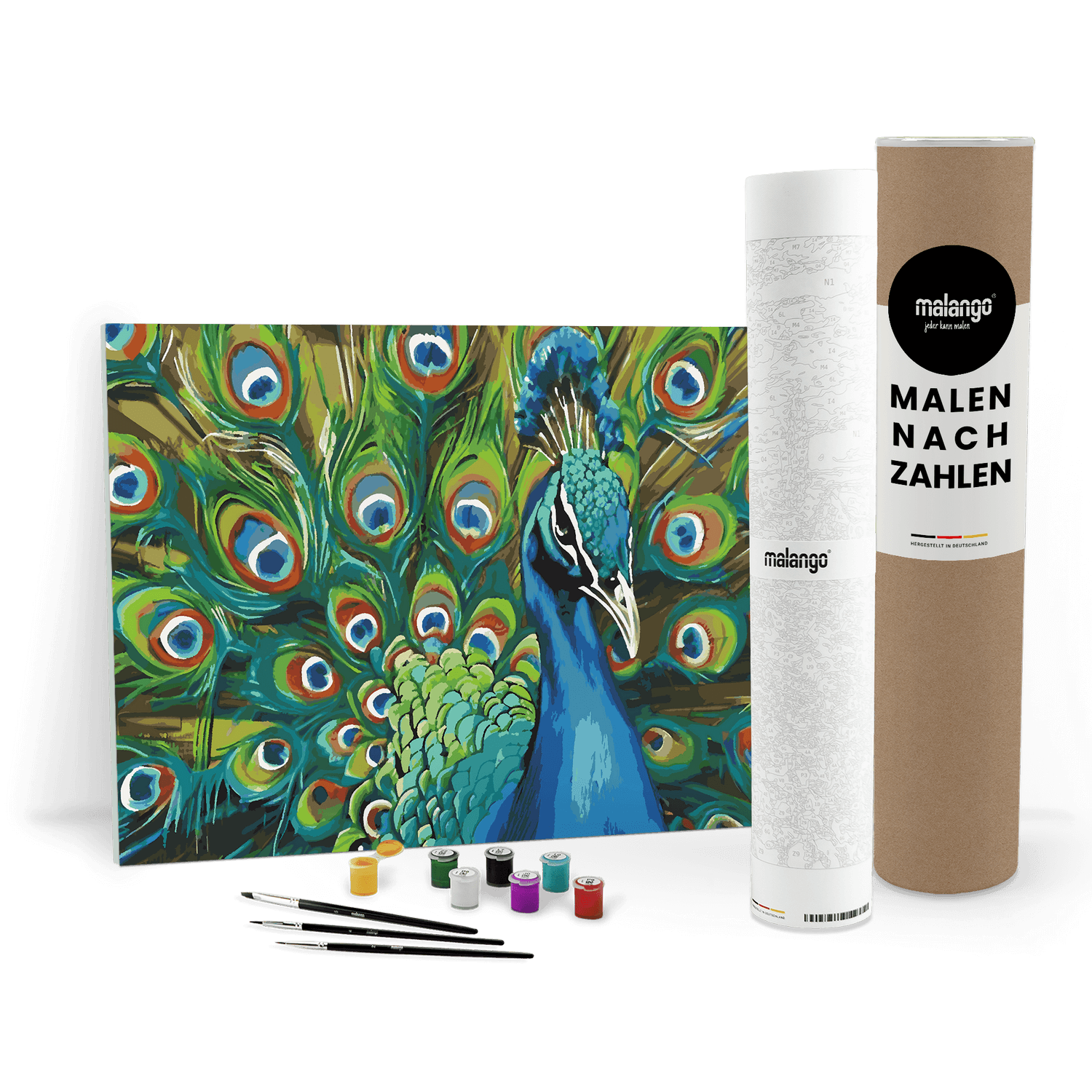 Malen nach Zahlen - Pfau Paolo