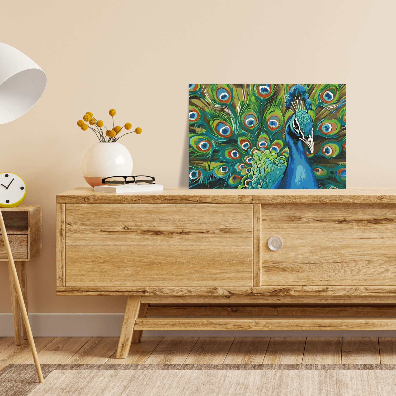 Malen nach Zahlen - Pfau Paolo