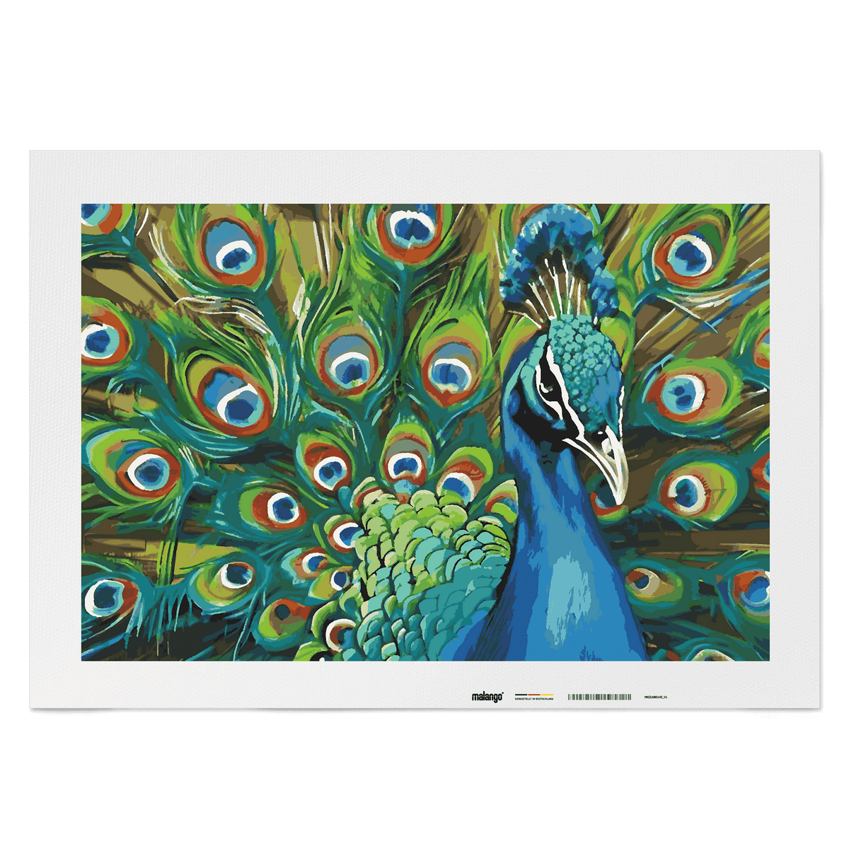 Malen nach Zahlen - Pfau Paolo