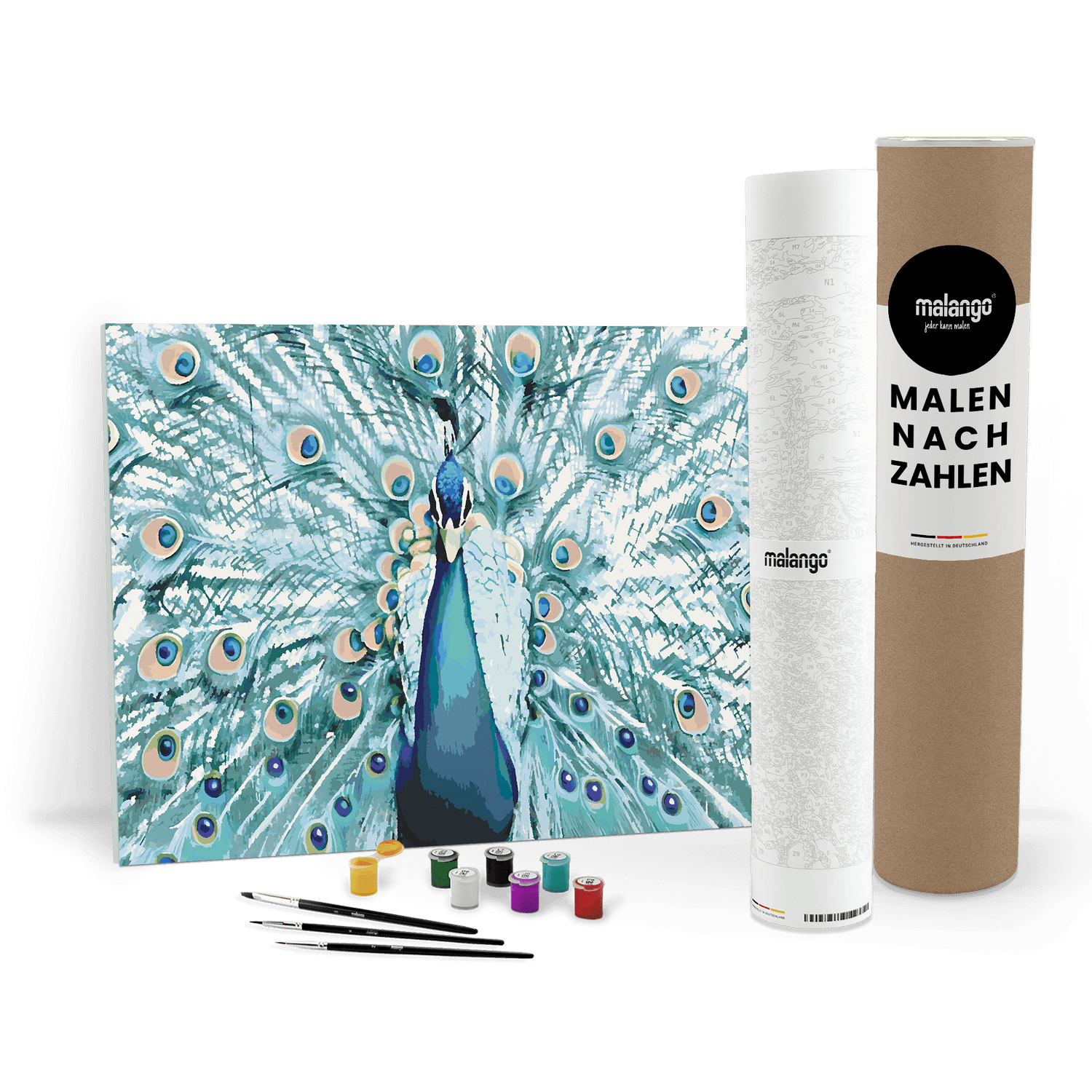 Malen nach Zahlen - Pfau Patricio