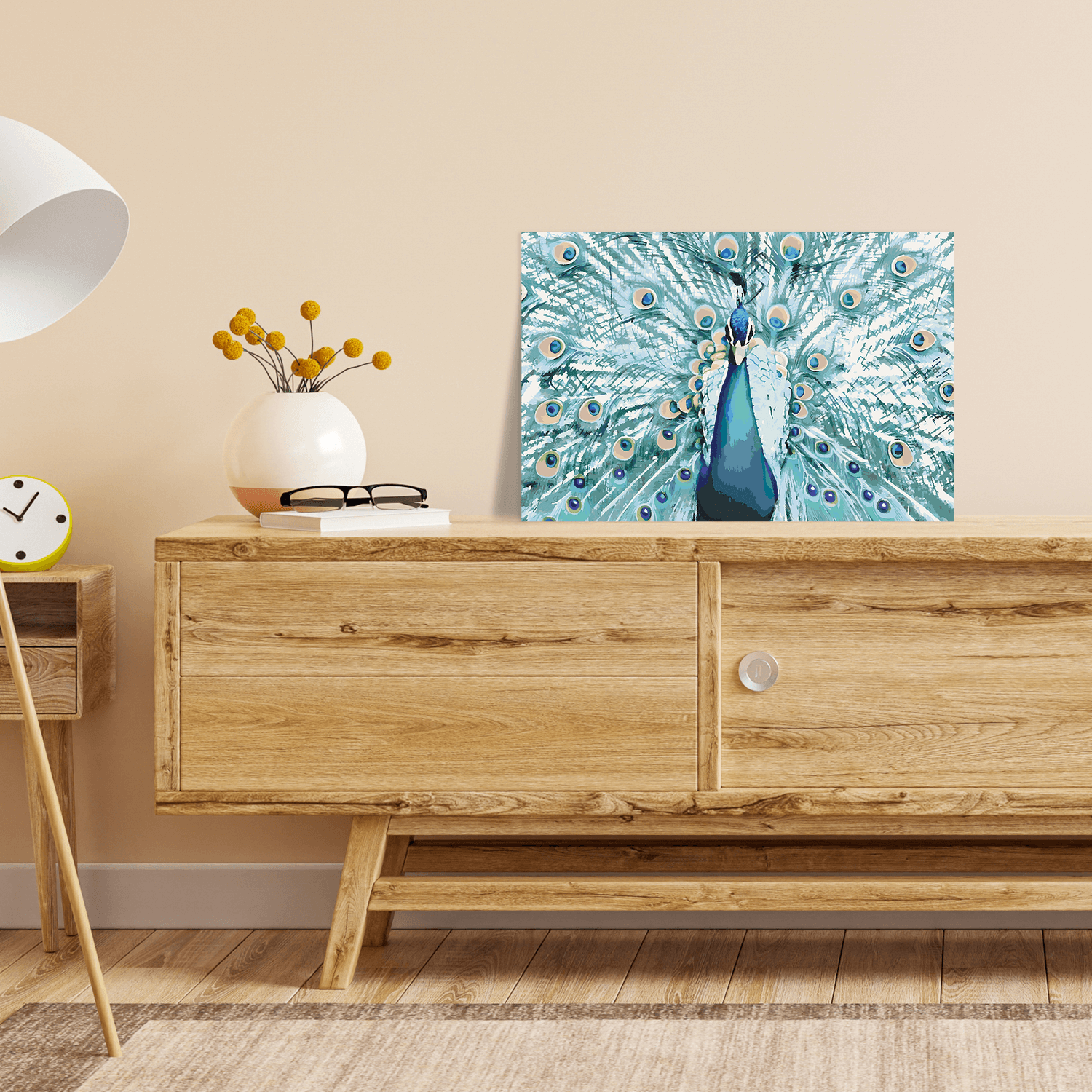 Malen nach Zahlen - Pfau Patricio