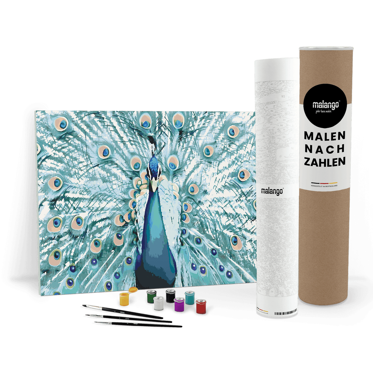 Malen nach Zahlen - Pfau Patricio