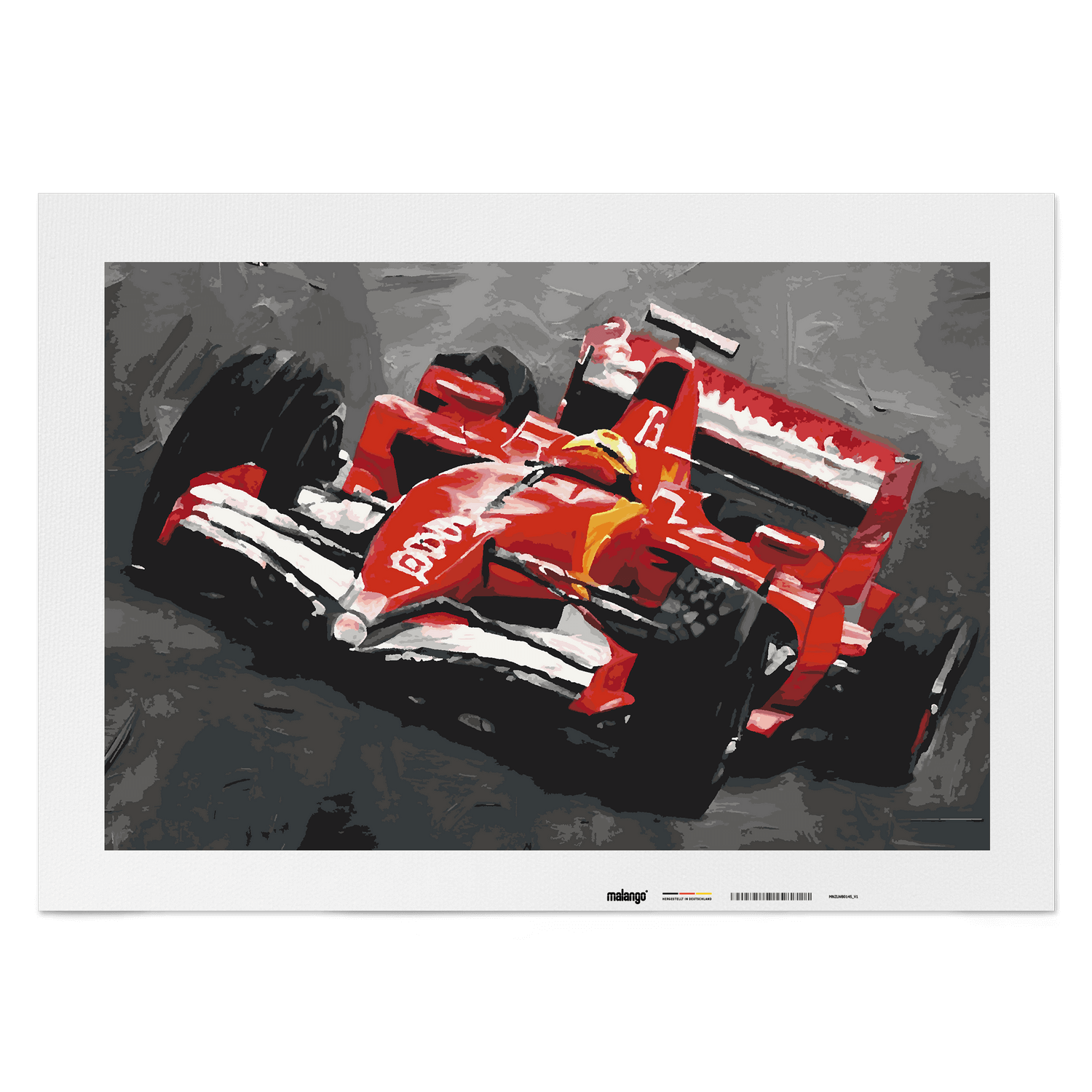 Malen nach Zahlen - Rennauto No. 2