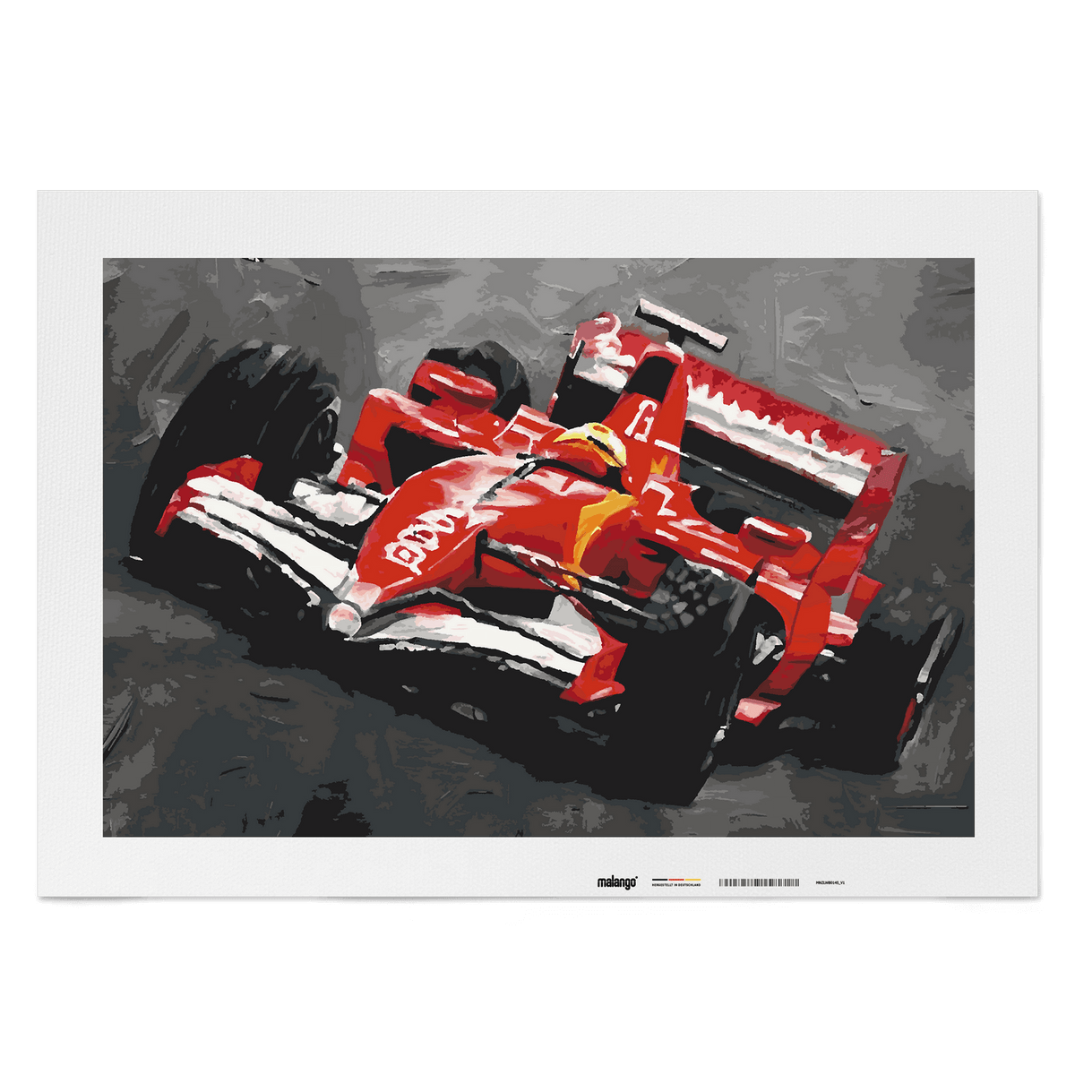 Malen nach Zahlen - Rennauto No. 2