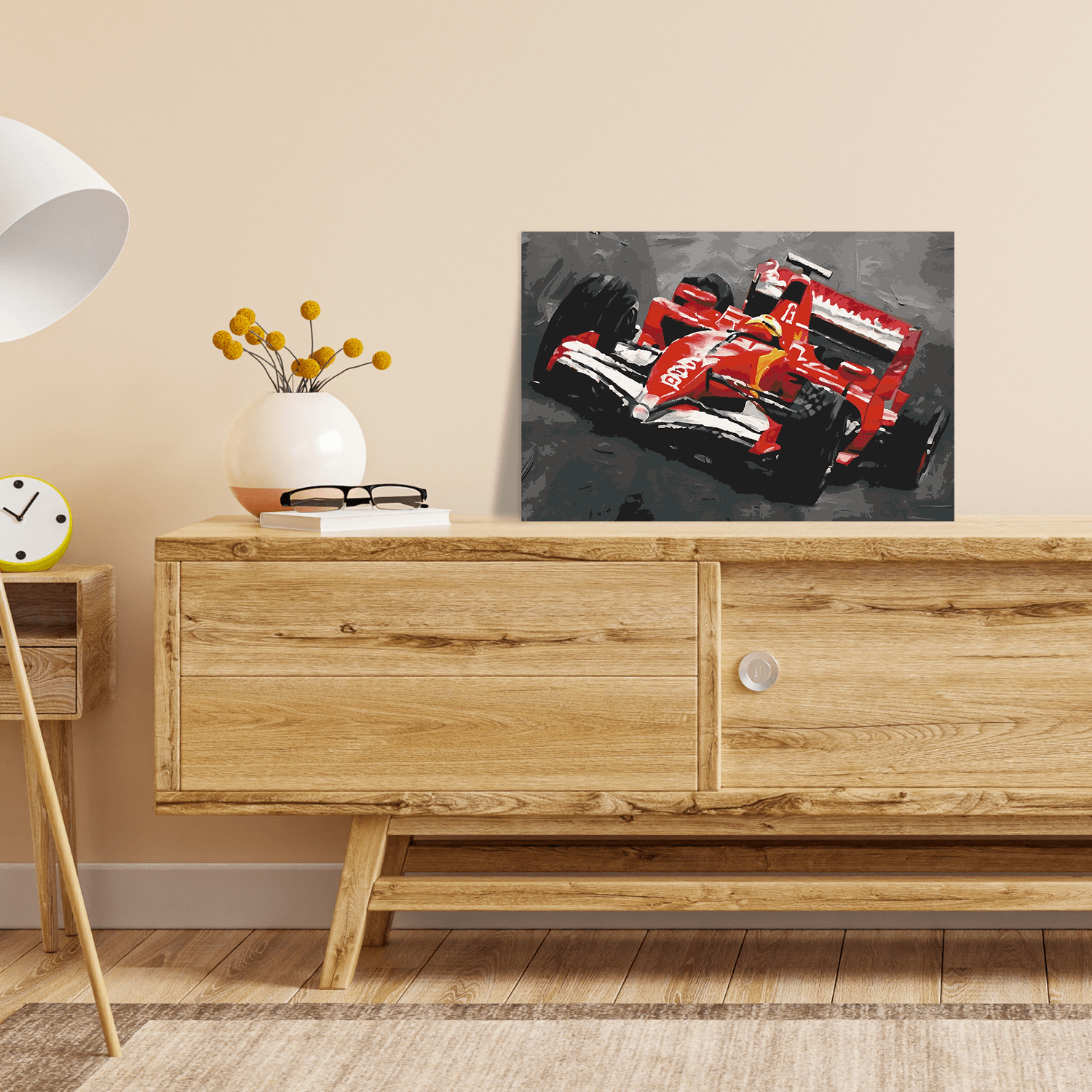 Malen nach Zahlen - Rennauto No. 2