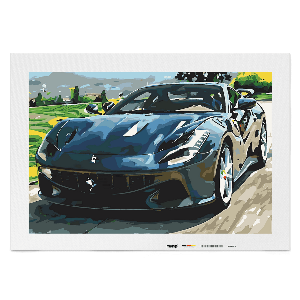 Malen nach Zahlen - Sportwagen