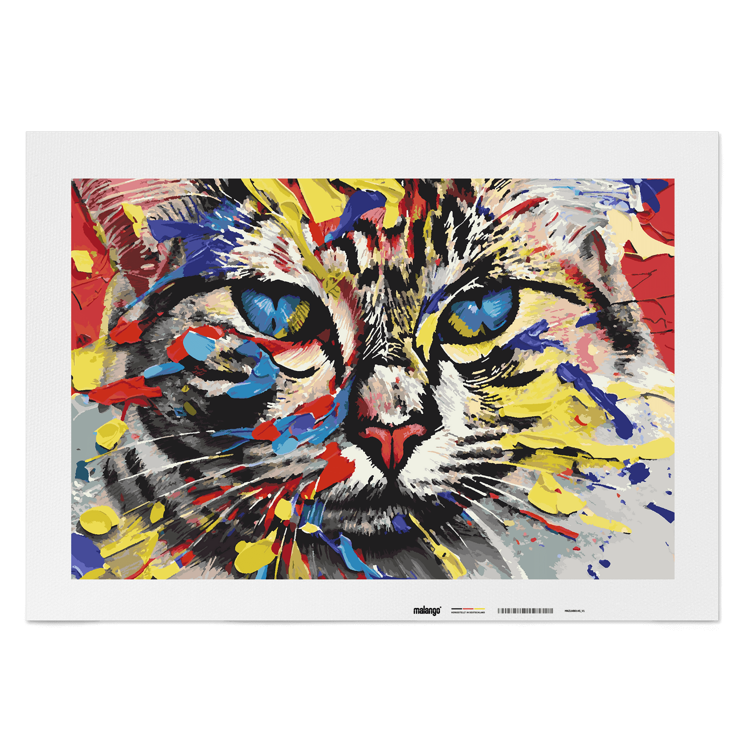 Malen nach Zahlen - Katze Kira modern