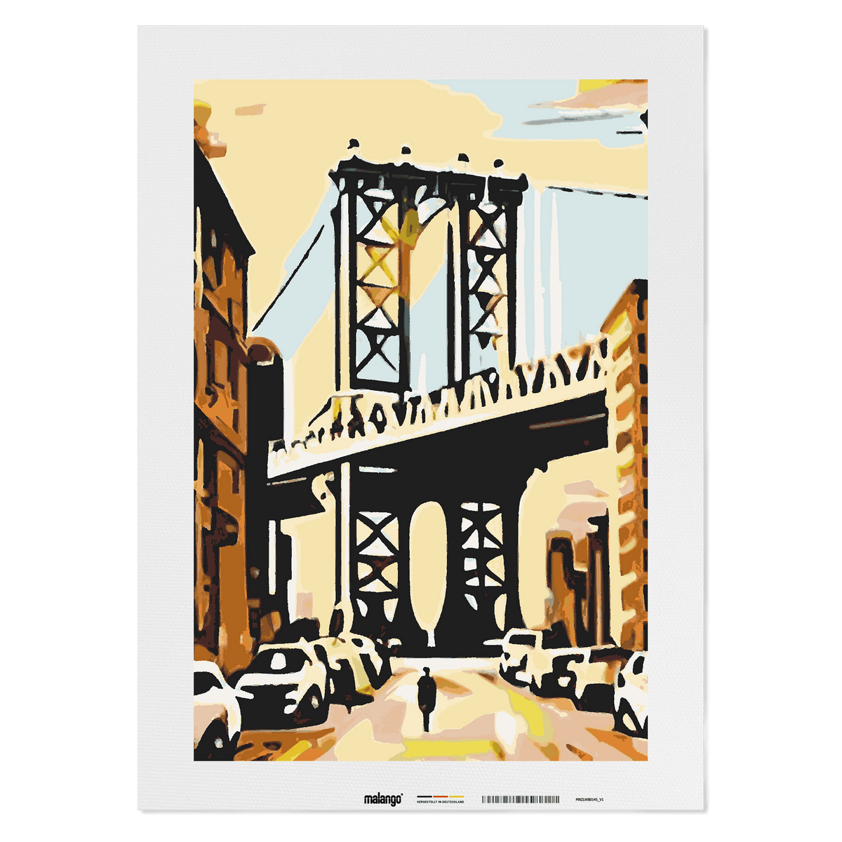 Malen nach Zahlen - New York Brooklyn Bridge