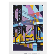 Malen nach Zahlen - New York Manhatten Bridge abstrakt