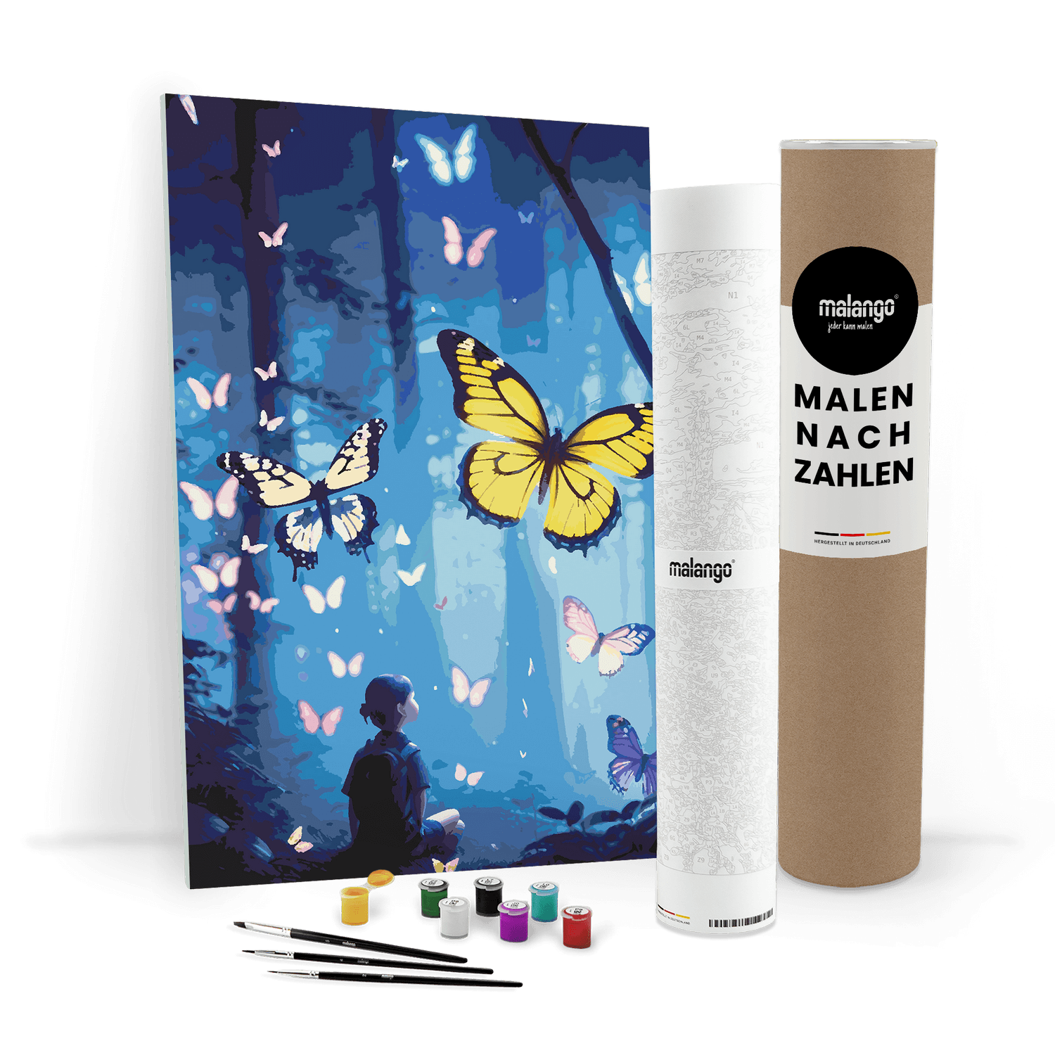 Malen nach Zahlen - Schmetterlingswald