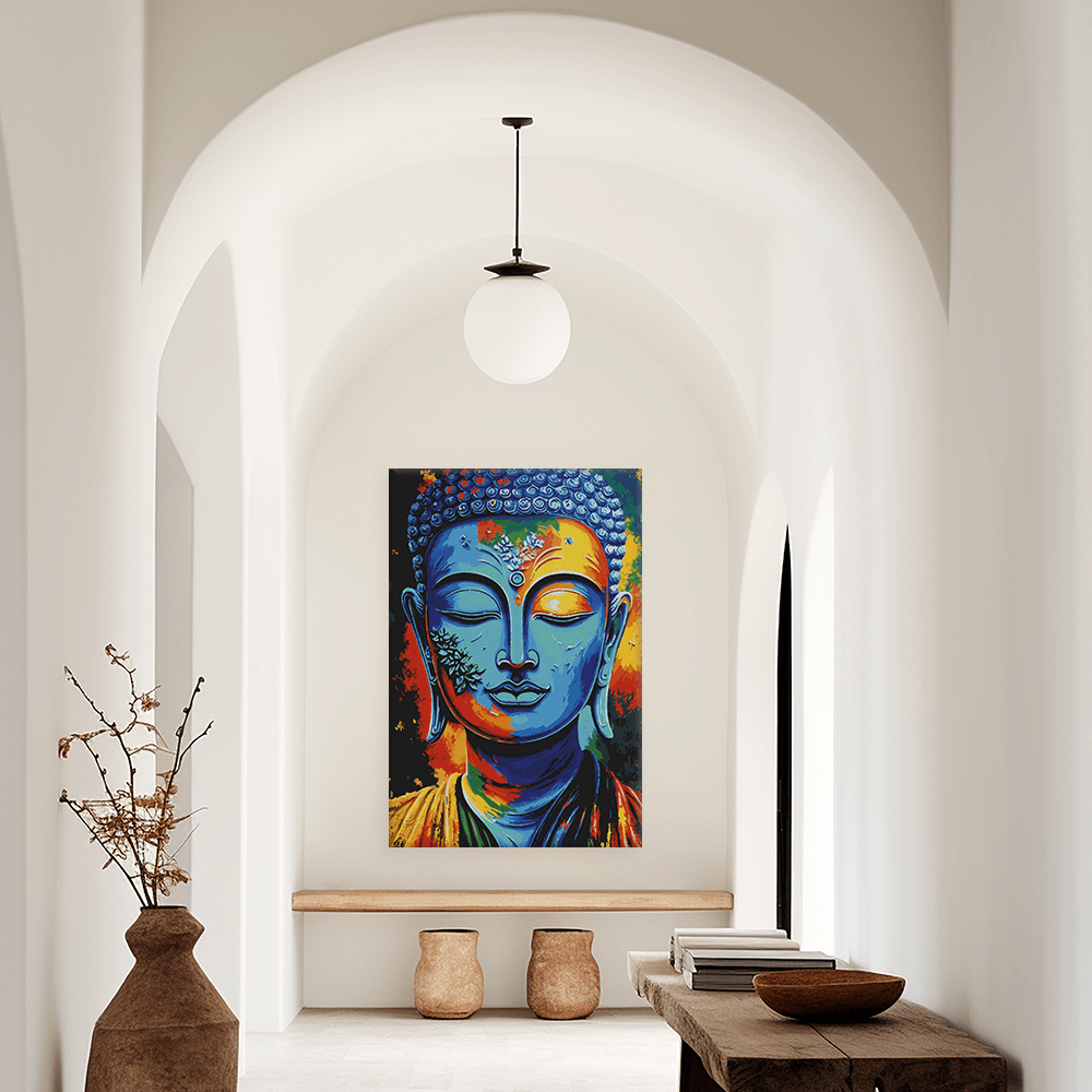 Malen nach Zahlen - Buddha Blu