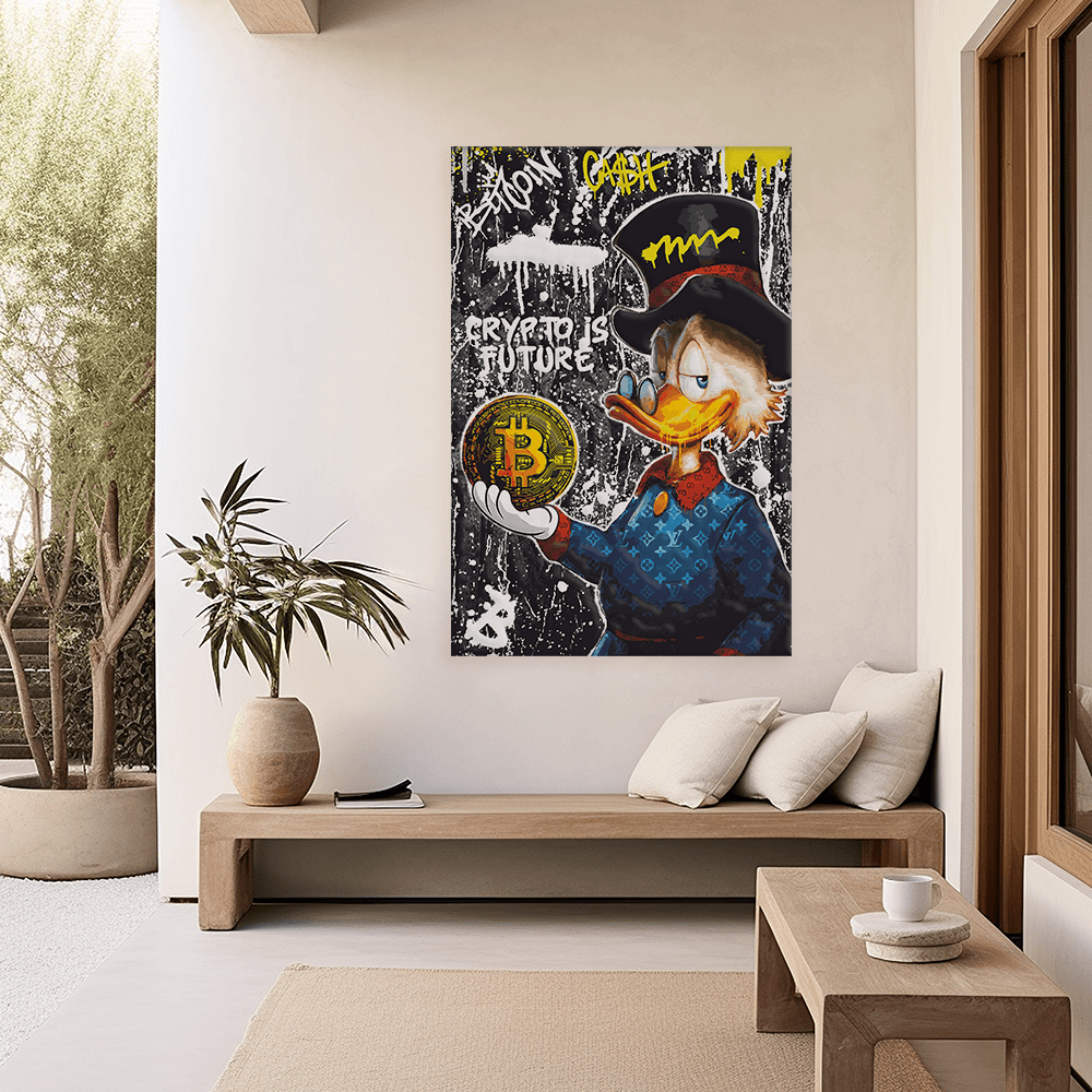Malen nach Zahlen - DAGOBERT BITCOIN DUCK No. 1 - LIMITED EDITION