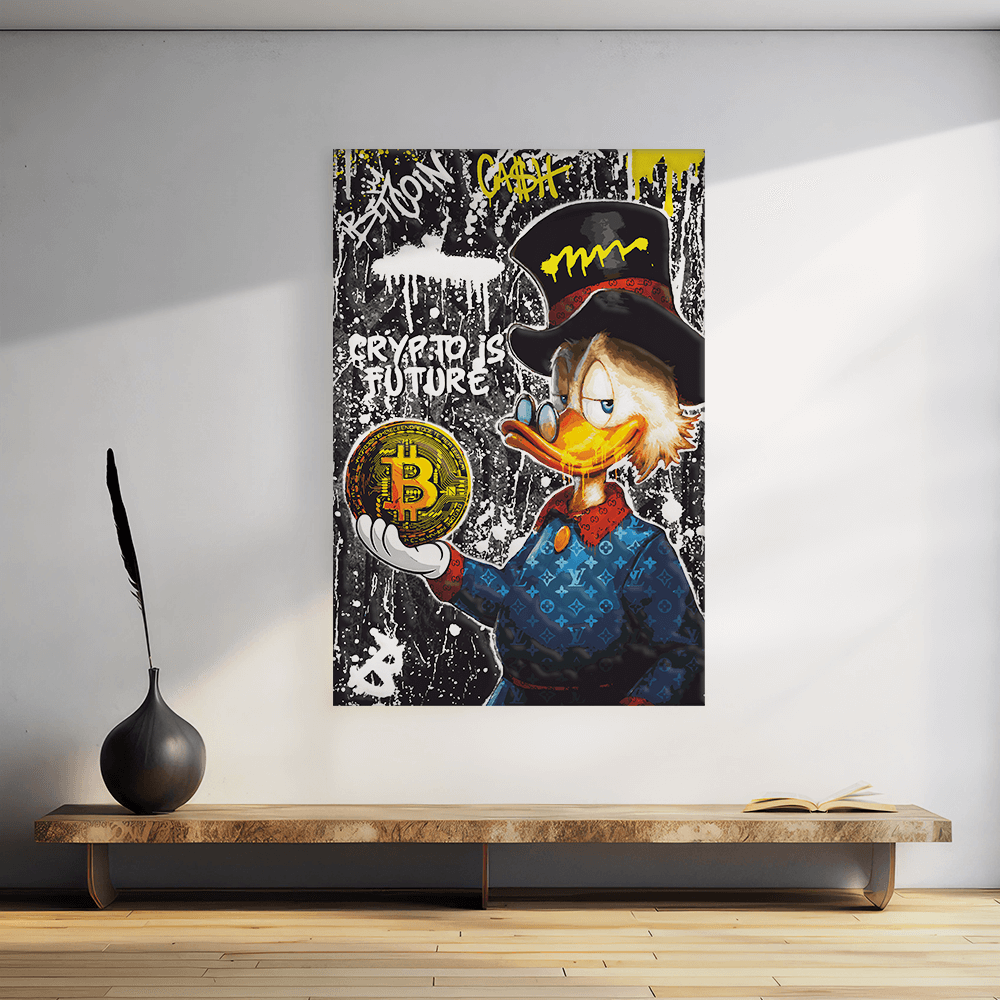 Malen nach Zahlen - DAGOBERT BITCOIN DUCK No. 1 - LIMITED EDITION