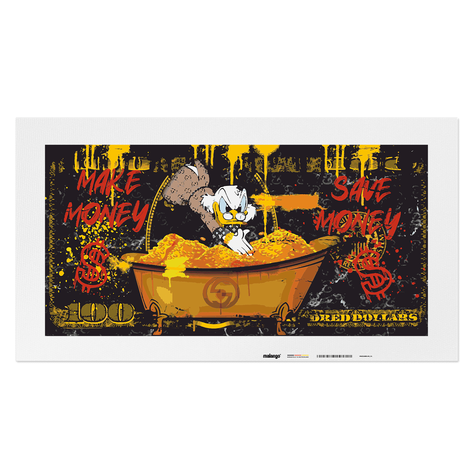 Malen nach Zahlen - DAGOBERT DOLLAR DUCK No. 1 - LIMITED EDITION