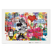 Malen nach Zahlen - Mickey Meets Banksy - Never Give Up - Amos - Limited Edition