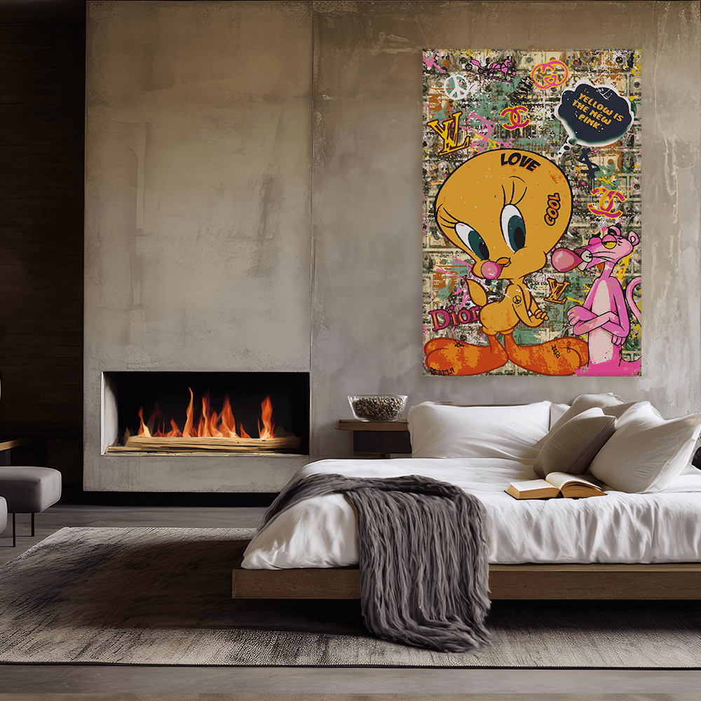 Malen nach Zahlen - PINK PANTHER - YELLOW IS THE NEW PINK - LIMITED EDITION