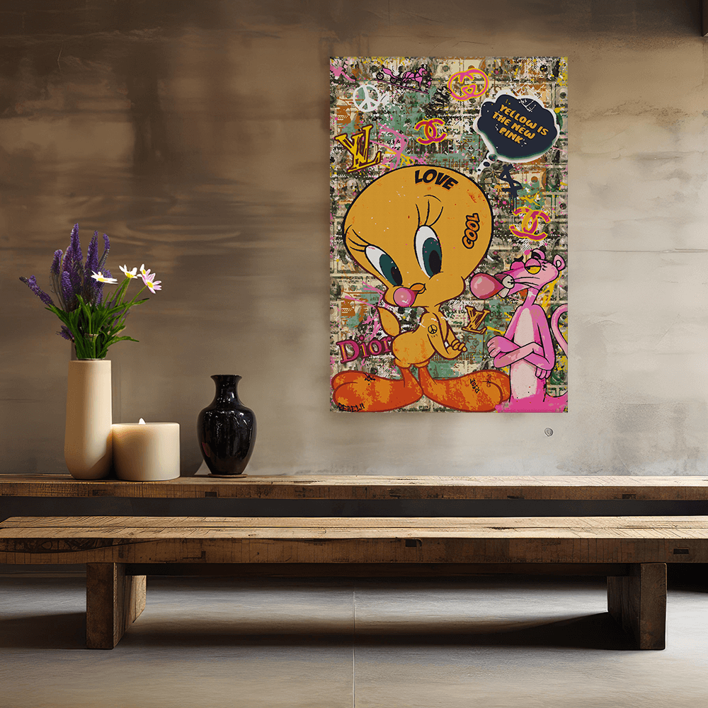 Malen nach Zahlen - PINK PANTHER - YELLOW IS THE NEW PINK - LIMITED EDITION