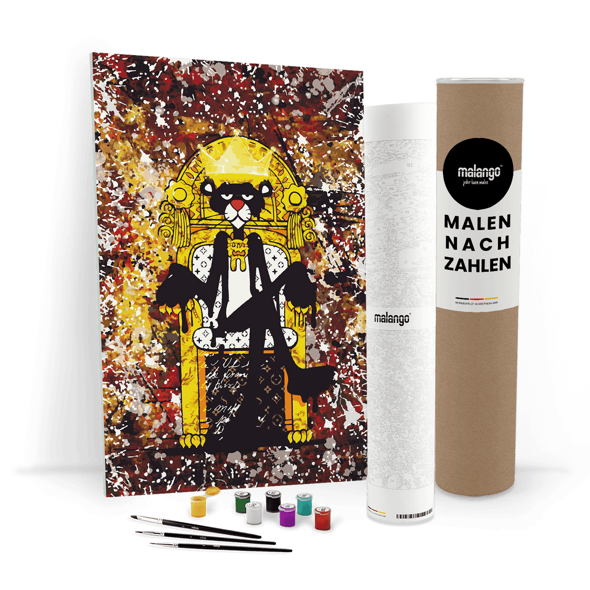 Malen nach Zahlen - PINK PANTHER - BLACK IS KING - LIMITED EDITION