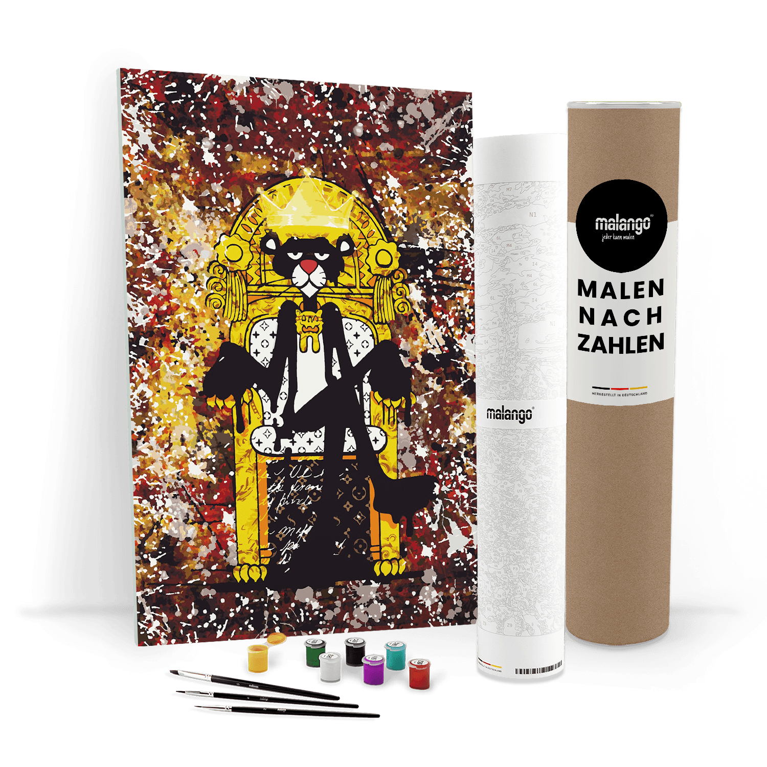 Malen nach Zahlen - PINK PANTHER - BLACK IS KING - LIMITED EDITION