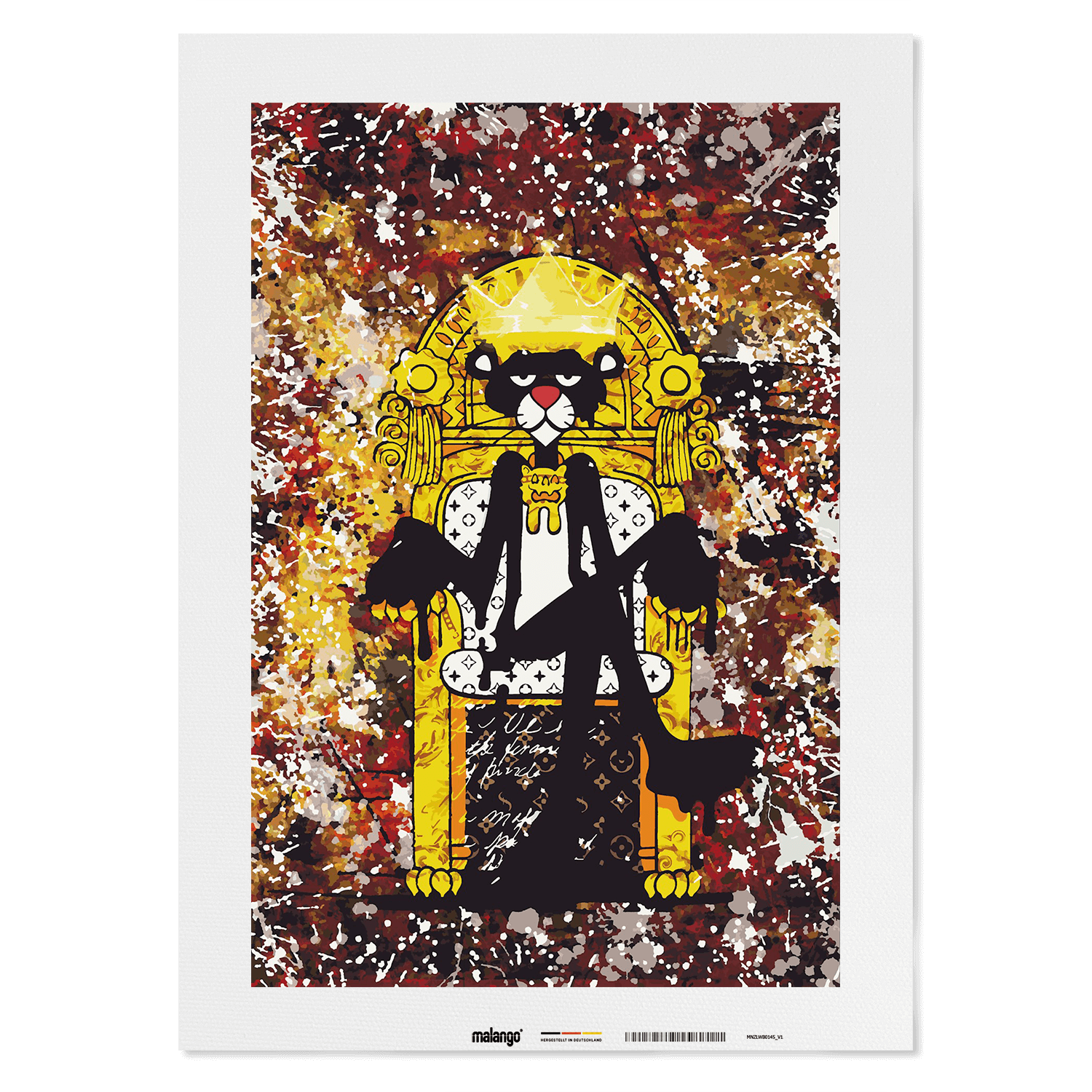 Malen nach Zahlen - Pink Panther - Black Is King - Hifza - Limited Edition