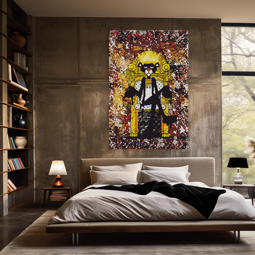 Malen nach Zahlen - PINK PANTHER - BLACK IS KING - LIMITED EDITION