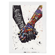Malen nach Zahlen - Graffity Hände - Holding Hands - Hifza - Limited Edition