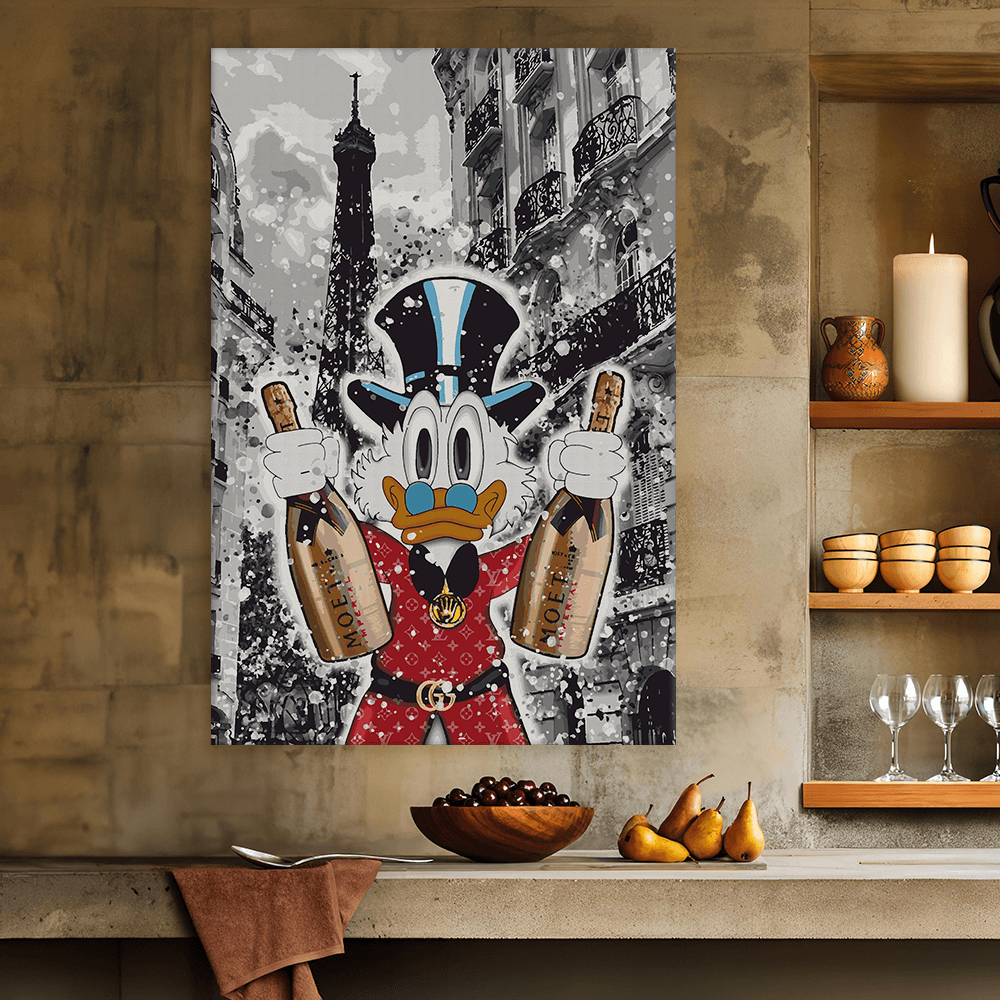 Malen nach Zahlen - DAGOBERT IN PARIS - LIMITED EDITION