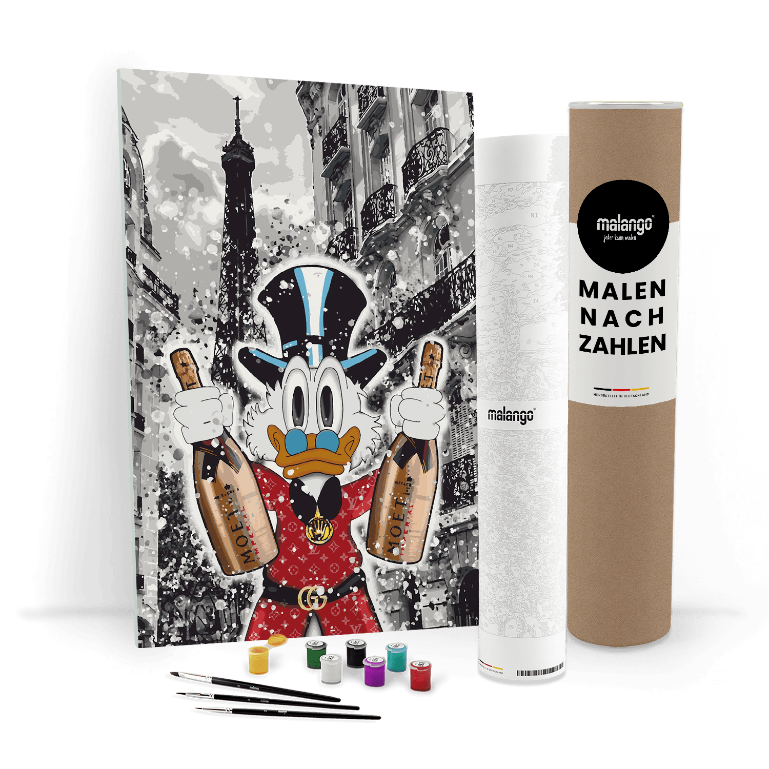 Malen nach Zahlen - DAGOBERT IN PARIS - LIMITED EDITION